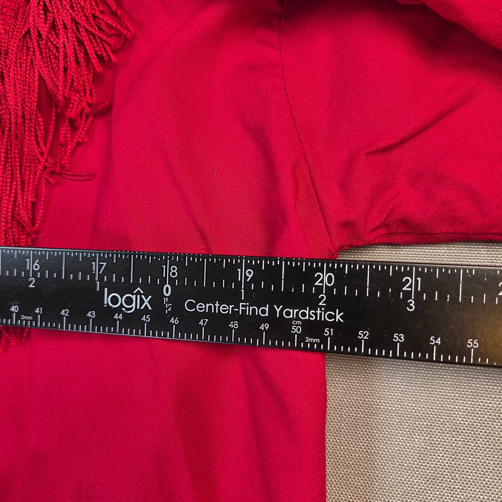 Sas'sa LTD Vintage Western Fringe Button Front Shirt USA Made Womens Red