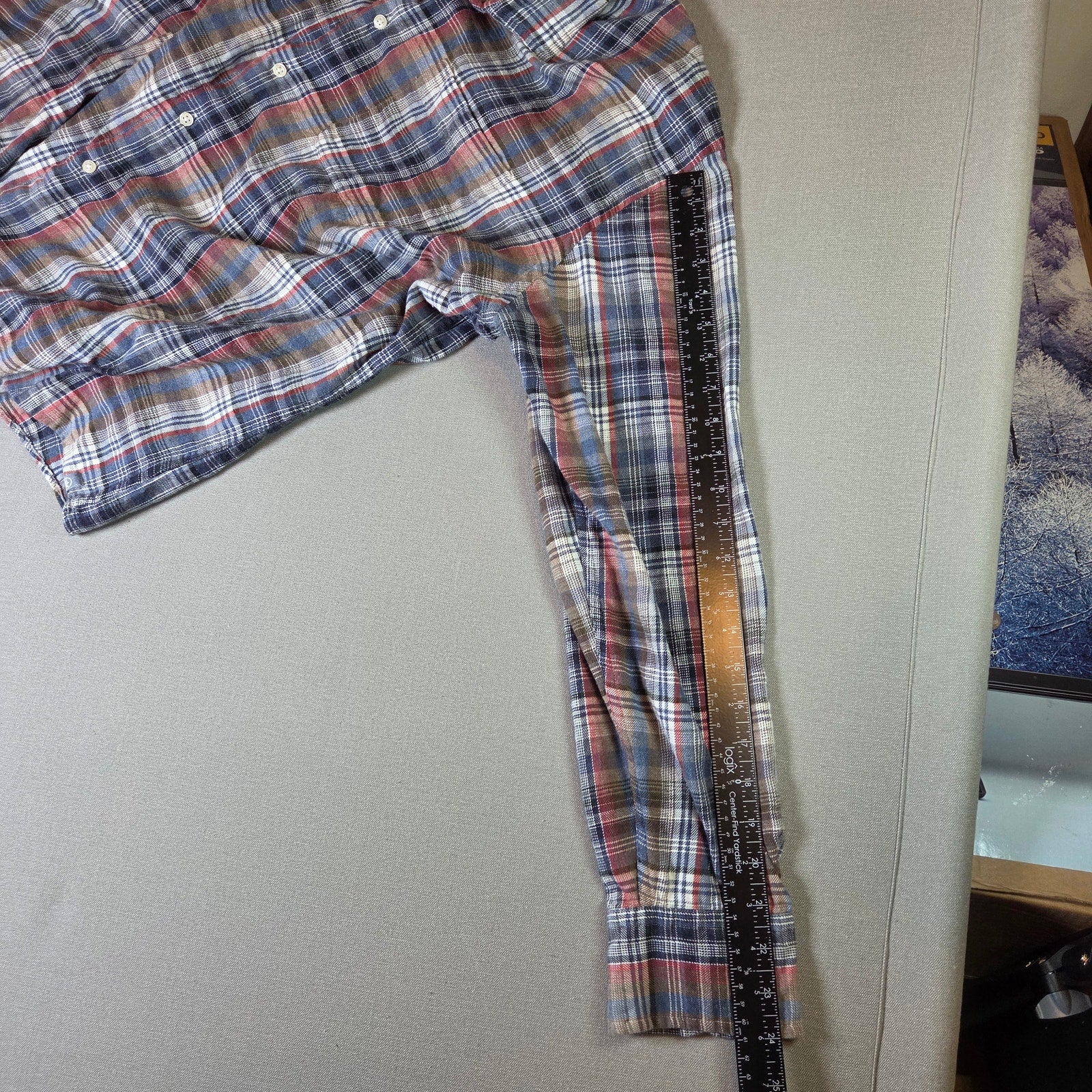 Peter Millar XXL Plaid Flannel Button-Down Shirt Long Sleeve Cotton