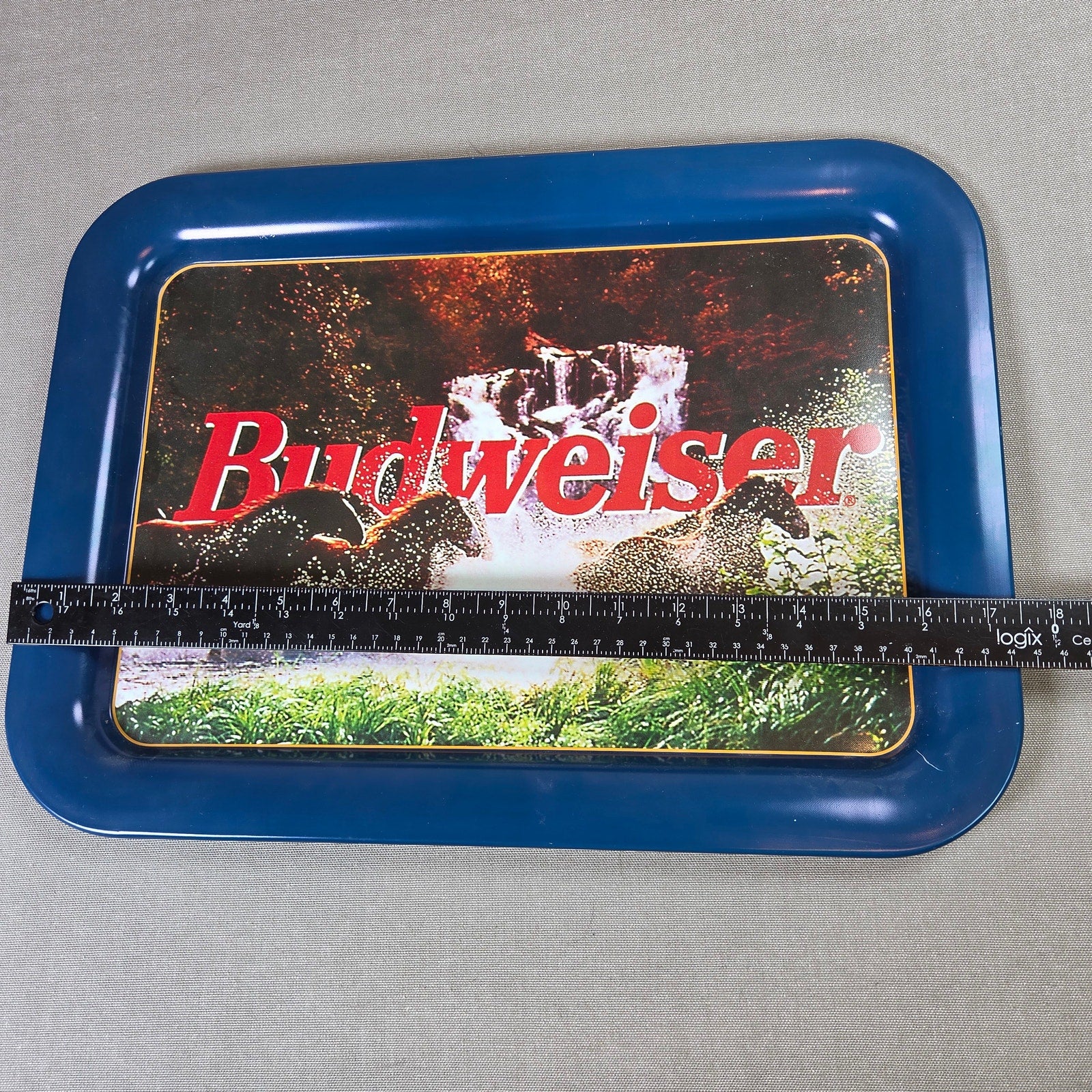 Budweiser Clydesdales Serving Tray 1997 Anheuser Busch USA Vintage Barware