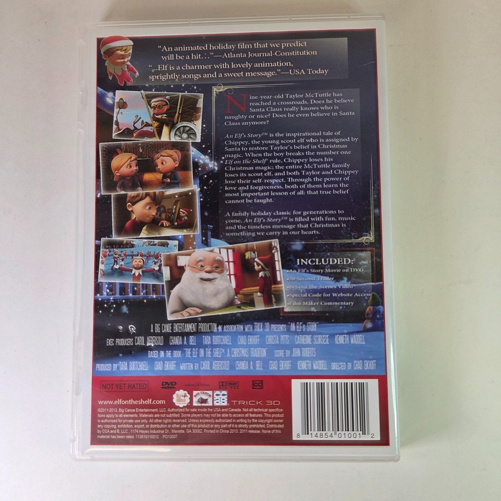 Elf on the Shelf An Elf's Story DVD