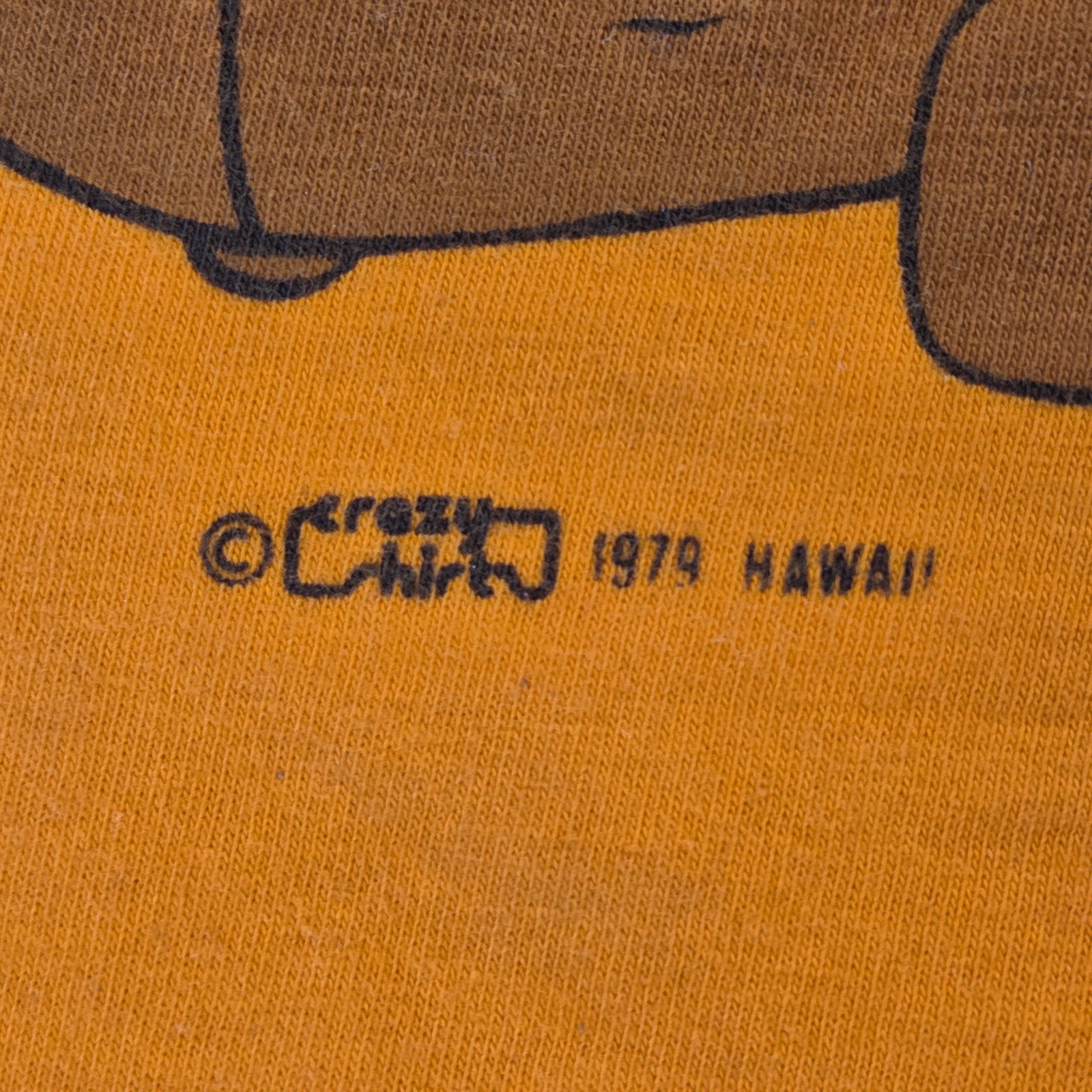 Crazy Shirts Hawaii 1979 Do Absolutely Nothing Vintage T Shirt Large Orange