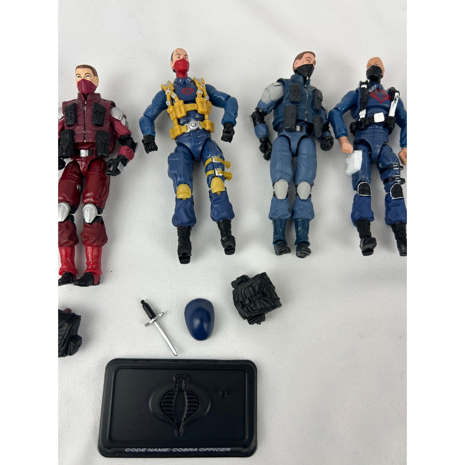 Lot of 8 G.I. Joe Cobra Troopers Officers 25th Anniversary Resolute
