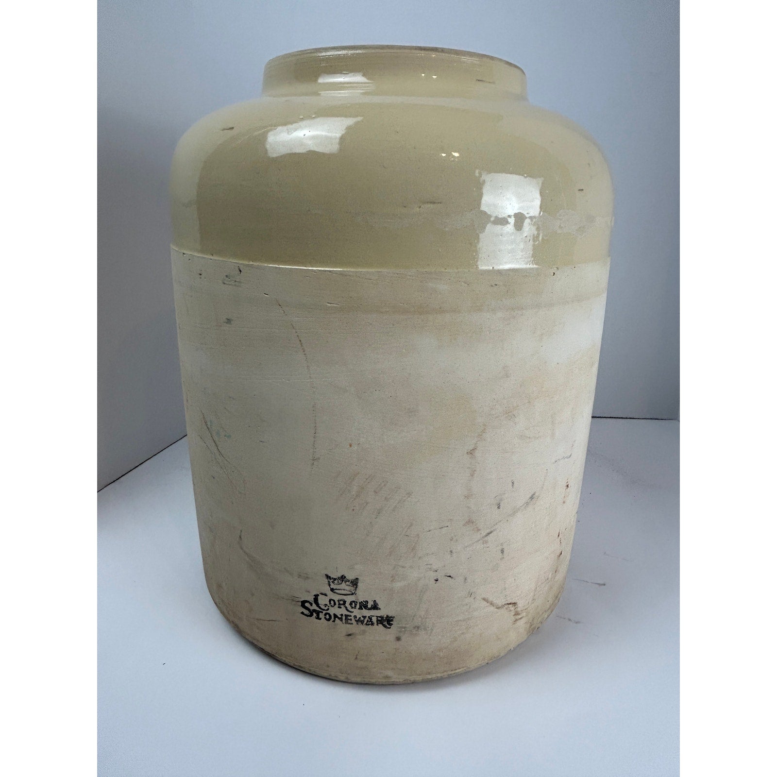Corona Stoneware Whiskey Jug with Tap Edinburgh Distillery Graphic