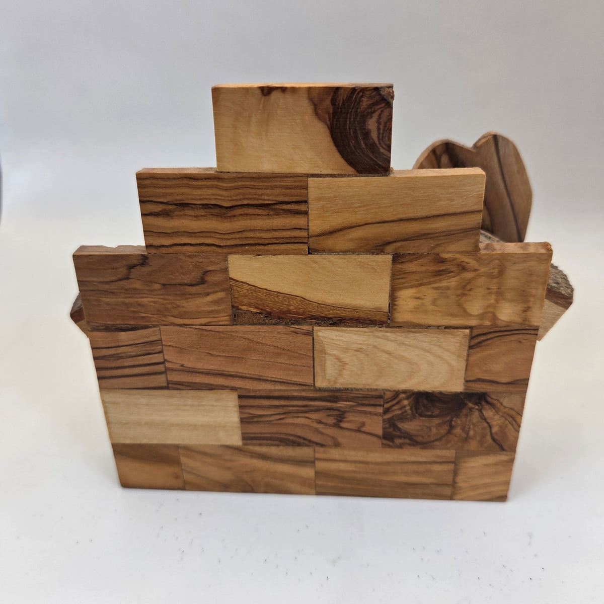 Hand Carved Olive Wood Nativity Scene Made in Israel G&G International Box