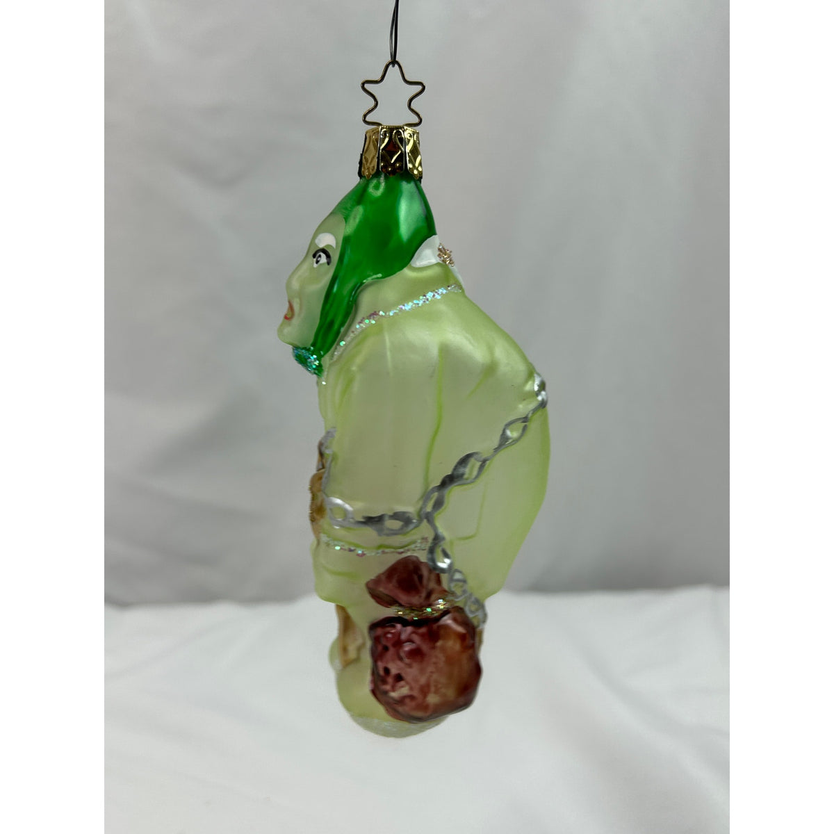 Inge-Glas Jacob Marley Ghost A Christmas Carol Glass Ornament Germany 4.5"