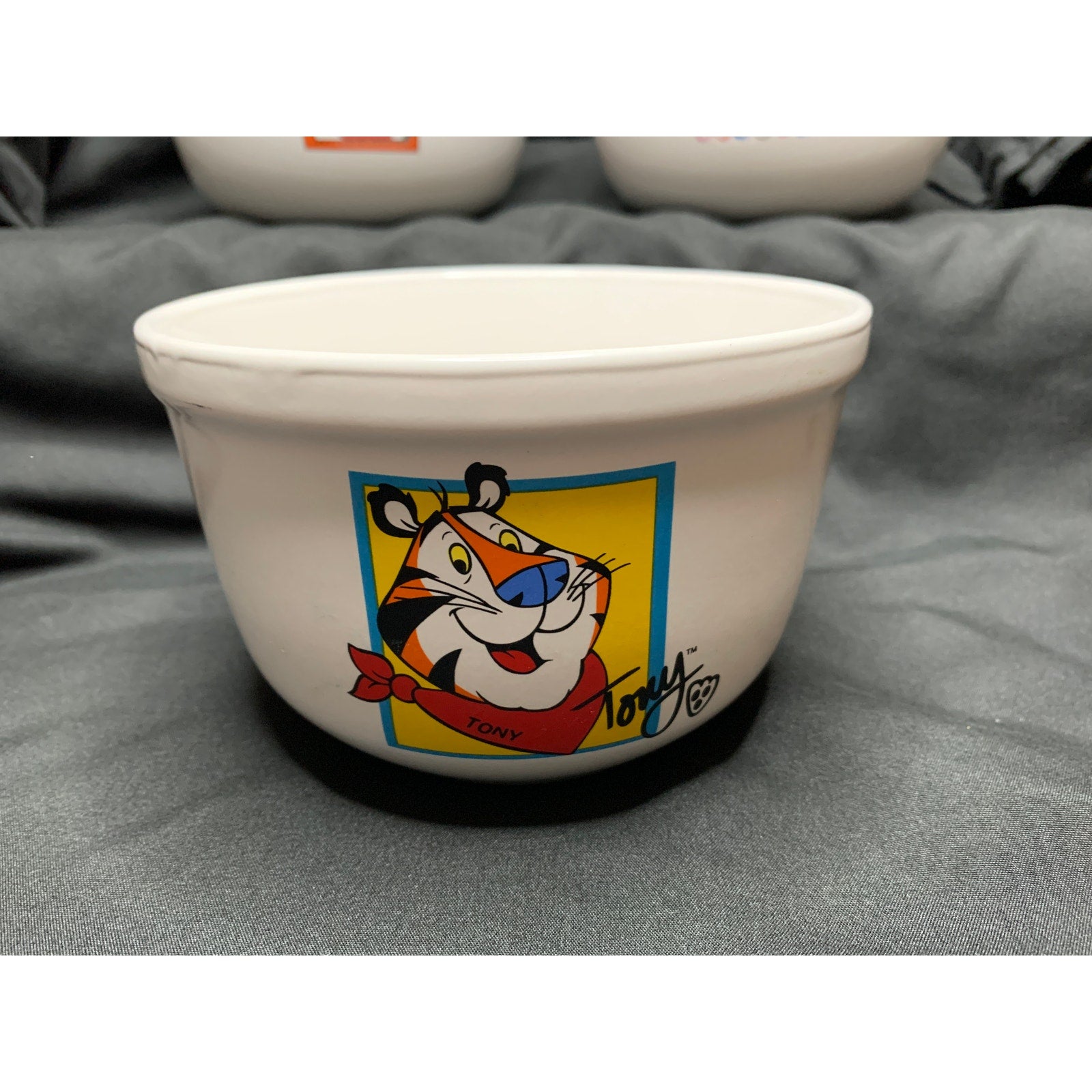 Kellogg's Tony the Tiger & Toucan Sam Ceramic Cereal Bowls Lot of 3 Set