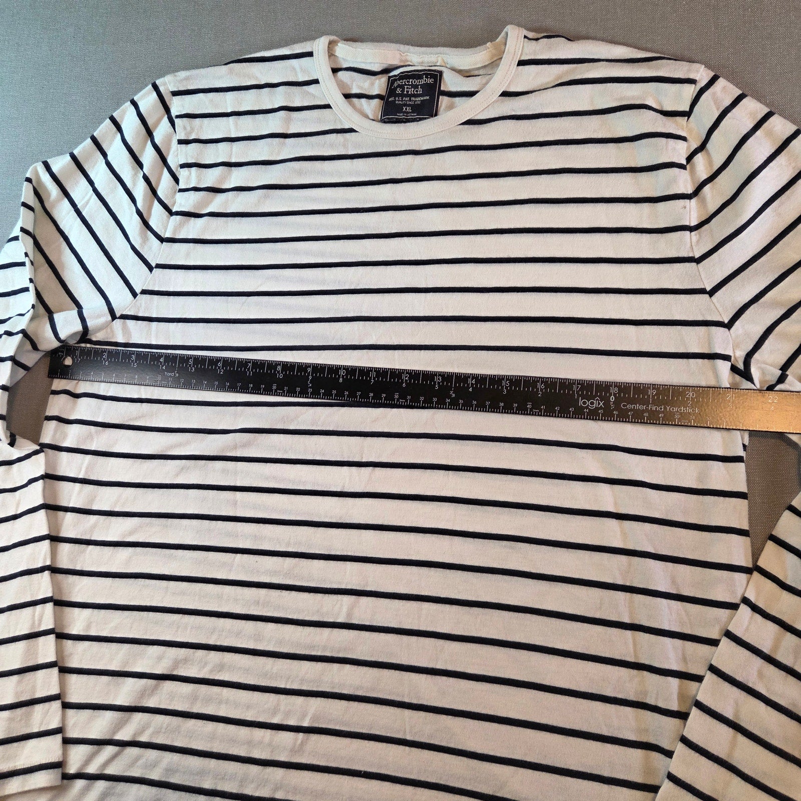 Abercrombie & Fitch Women’s XXL Striped Cotton Crewneck Long Sleeve Sweater