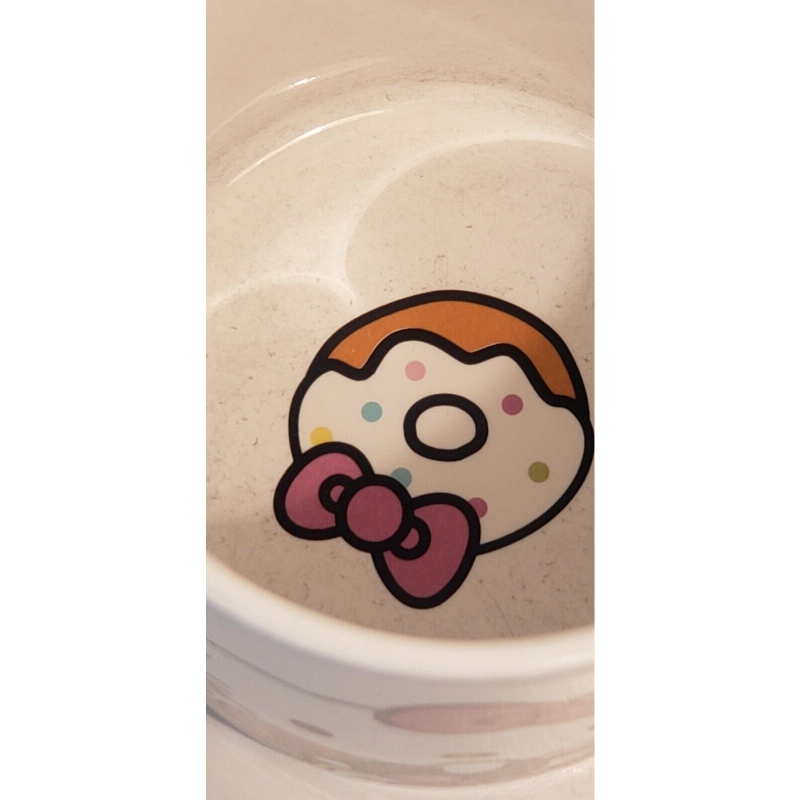Hello Kitty Cafe Sanrio 2015 Ceramic Coffee Cup Exclusive Collectors Donuts Mug