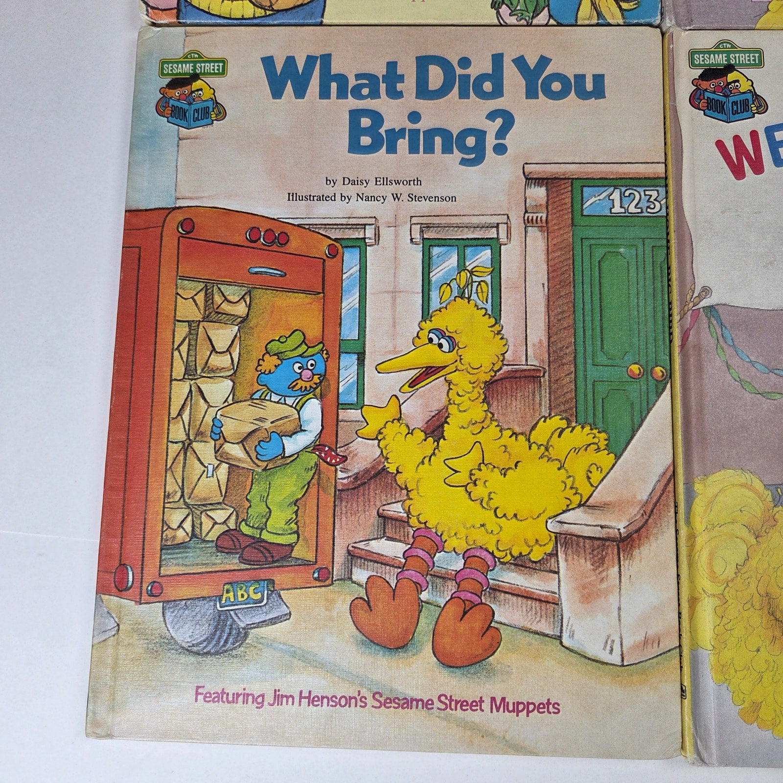 Vintage Sesame Street Book Club Big Bird Hardcover Books Lot of 5 1980s