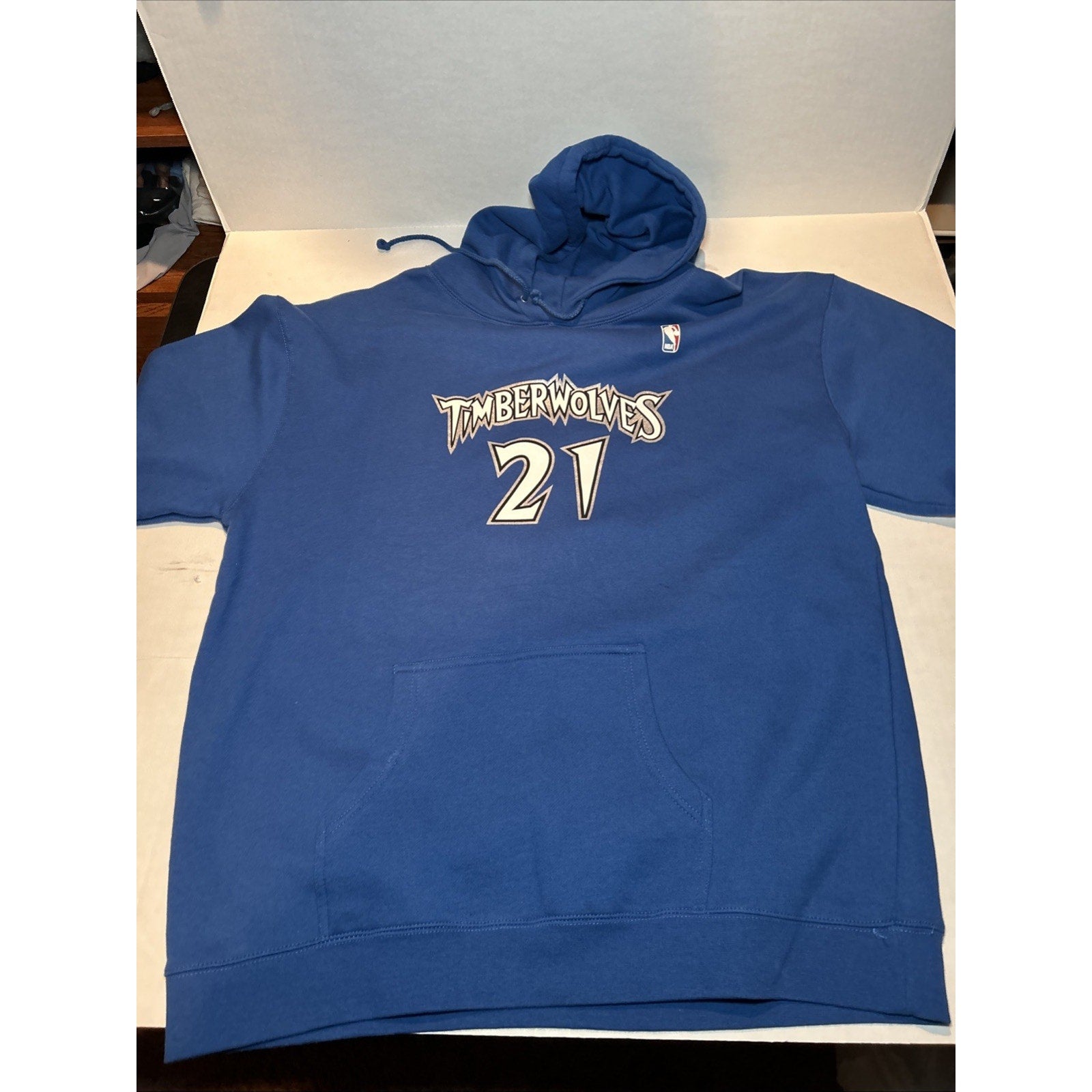 Kevin Garnett #21 Minnesota Timberwolves Mitchell & Ness Hooded Sweatshirt 3XL