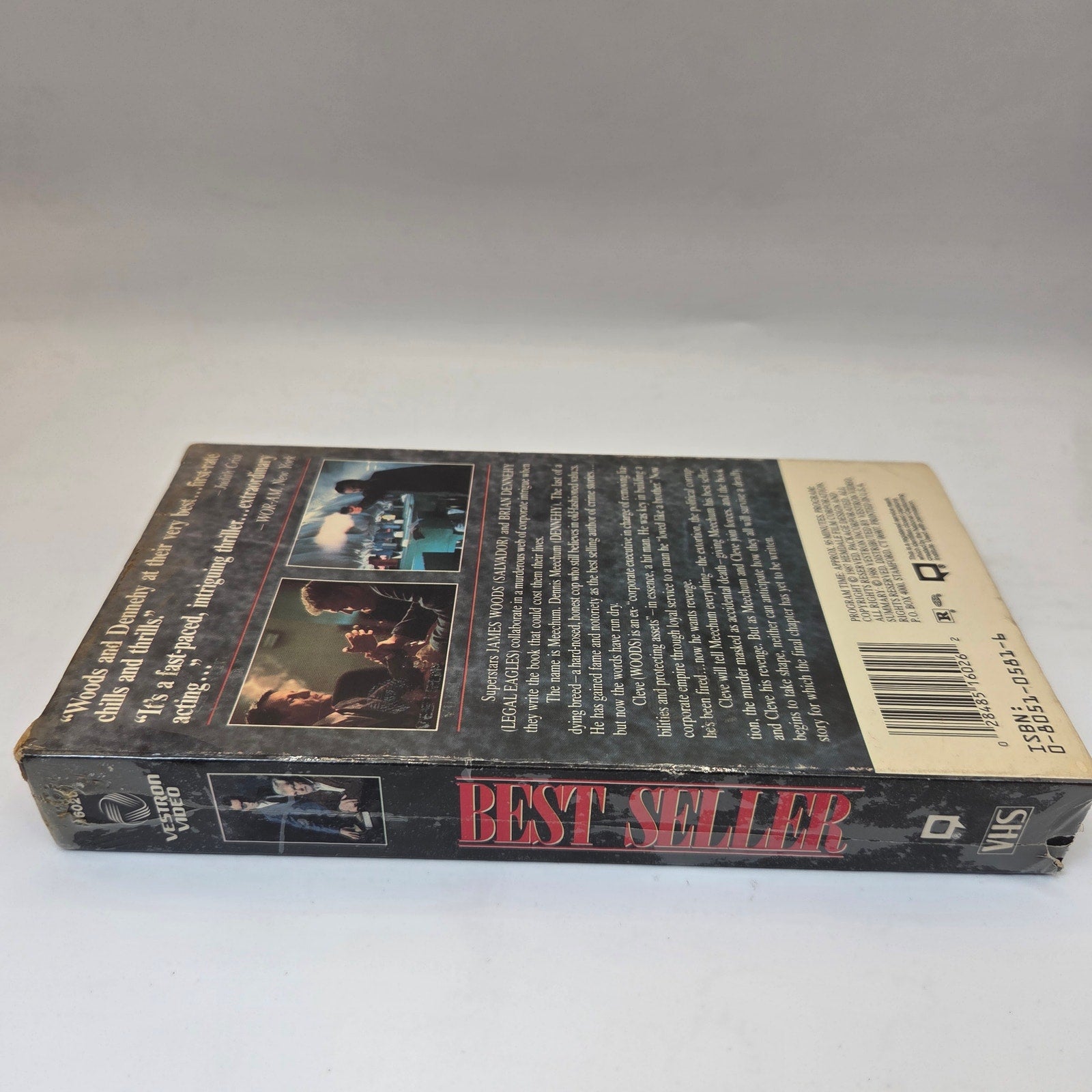 Best Seller Sealed VHS 1988 James Woods Brian Dennehy Orion Thriller