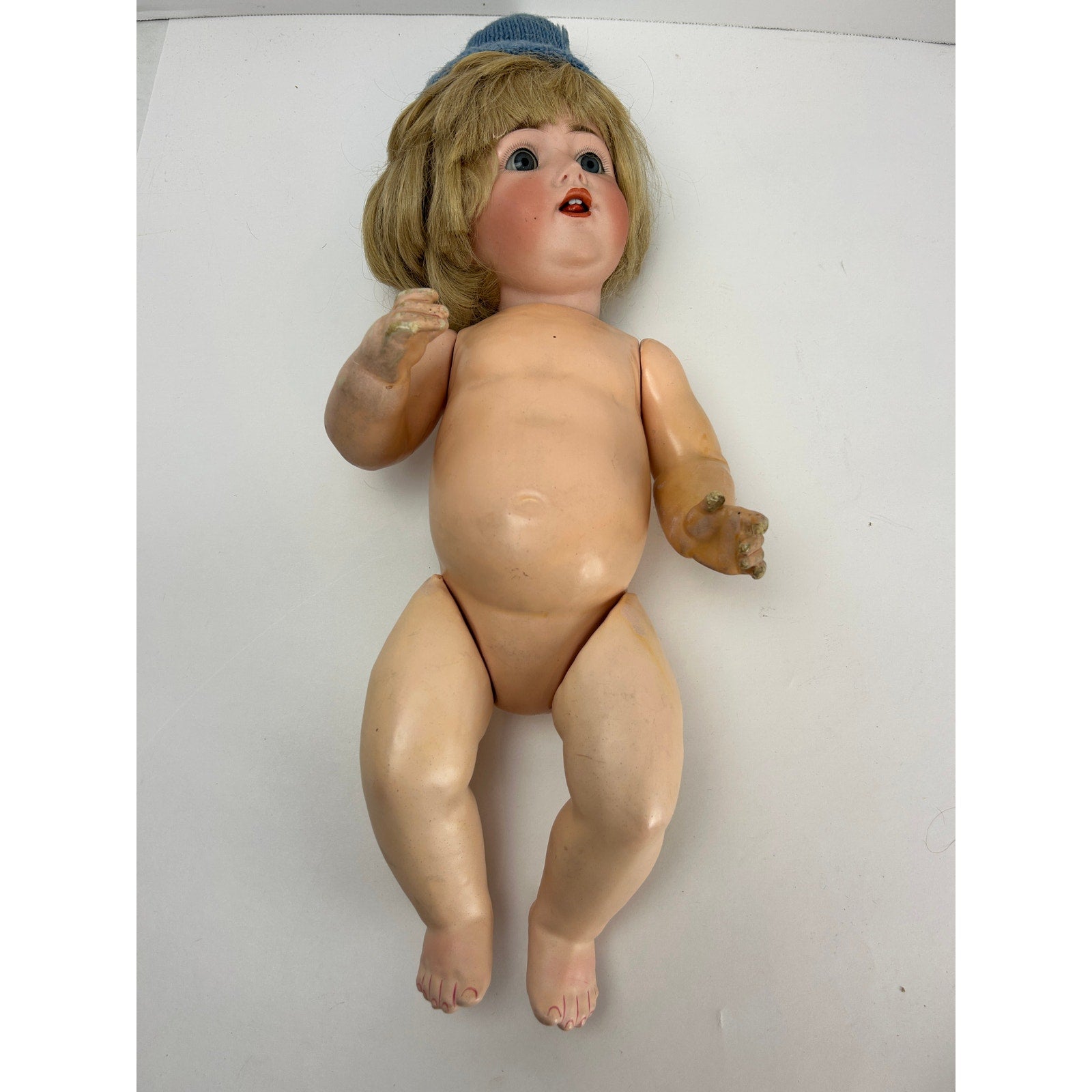 Antique Kestner 257 bisque baby 18in Germany sleep eyes open mouth
