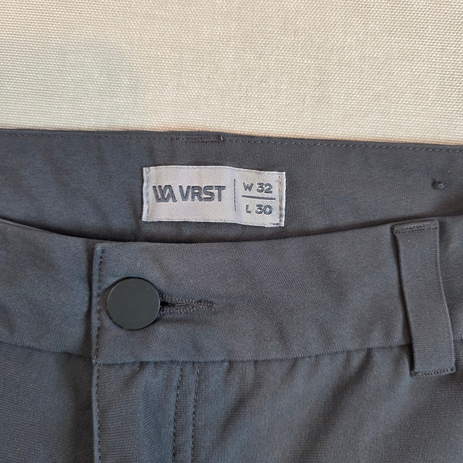 VRST Men’s Gray Performance Dress Pants 32x30 Slim Fit Athletic Stretch