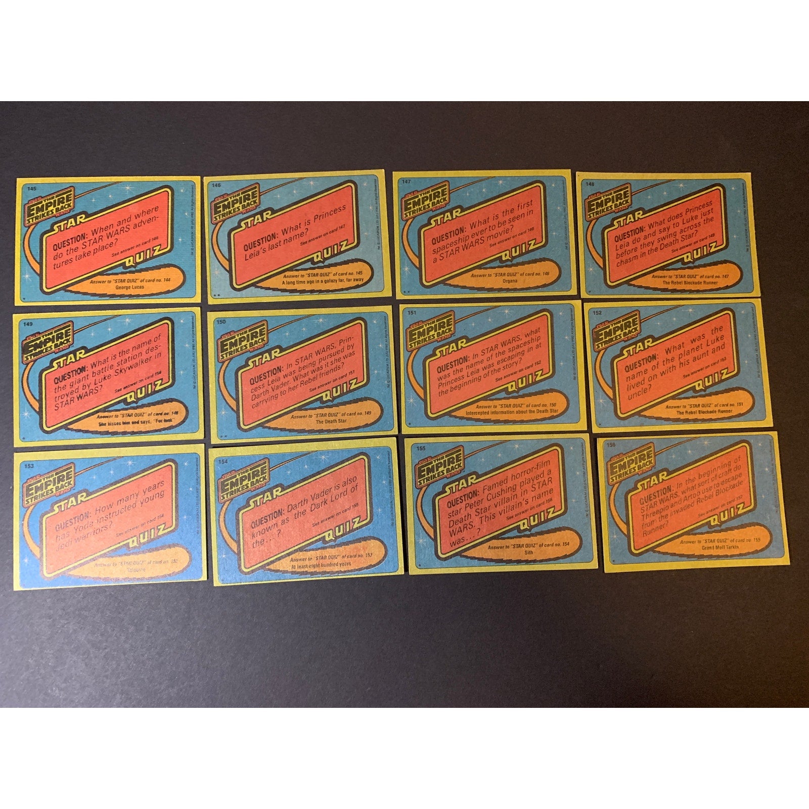 1980 Topps Empire Strikes Back Series 2 Complete Card Set