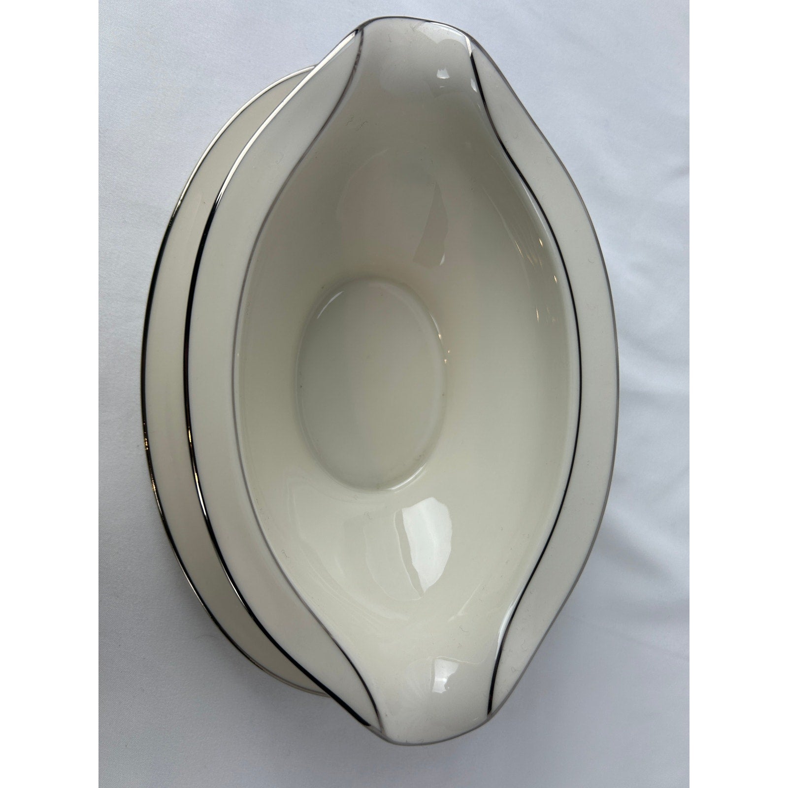 Noritake Christina 7056 Gravy Boat with Attached Underplate Ivory China