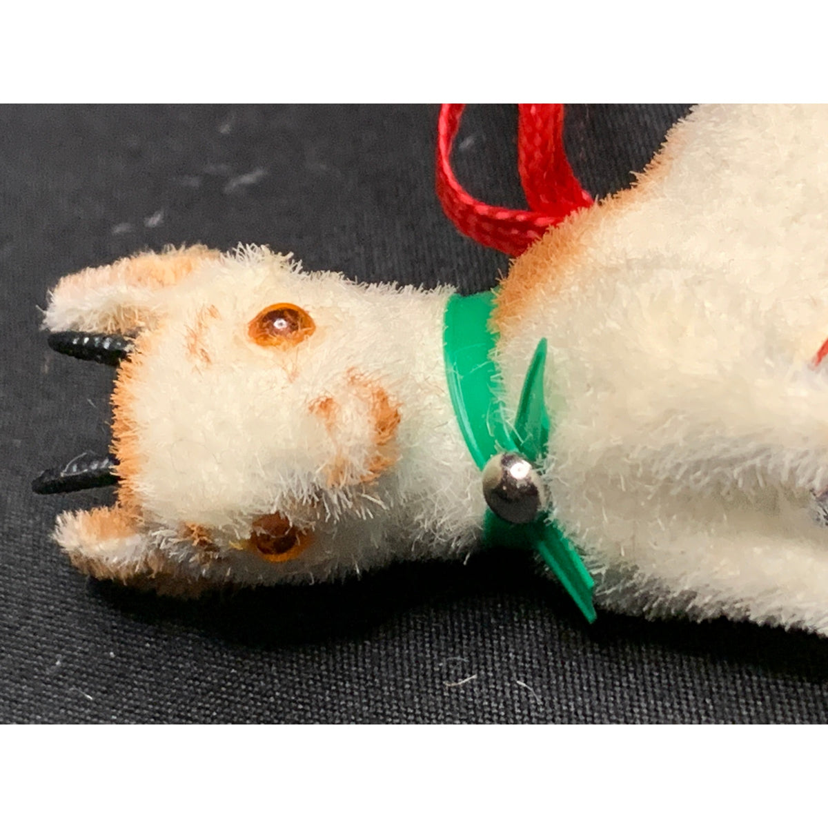 Vintage Wagner Handwork Flocked Goat Ornament West Germany 1983-1990