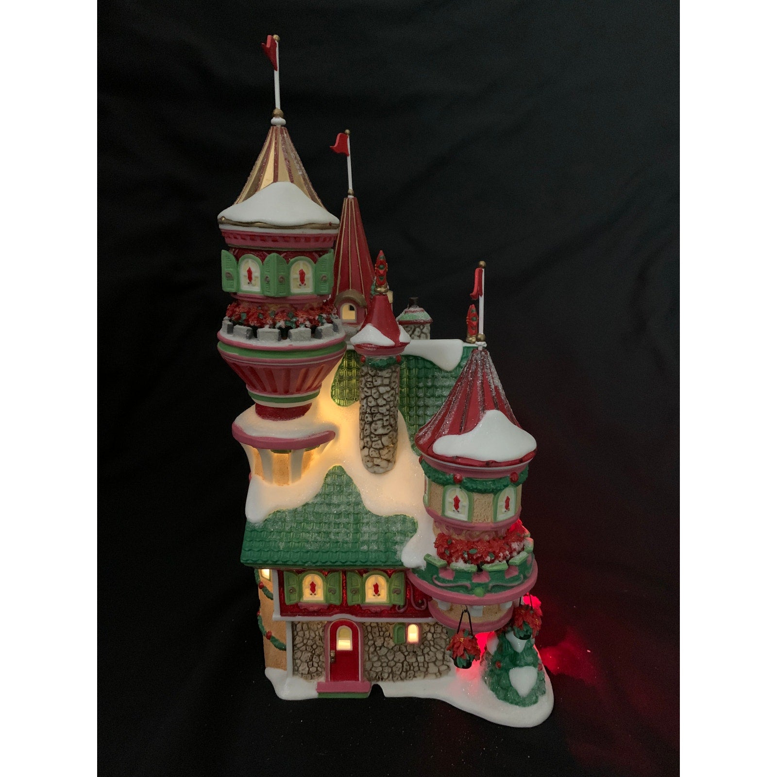 Department 56 Poinsettia Palace North Pole 56796 Limited Edition Lighted