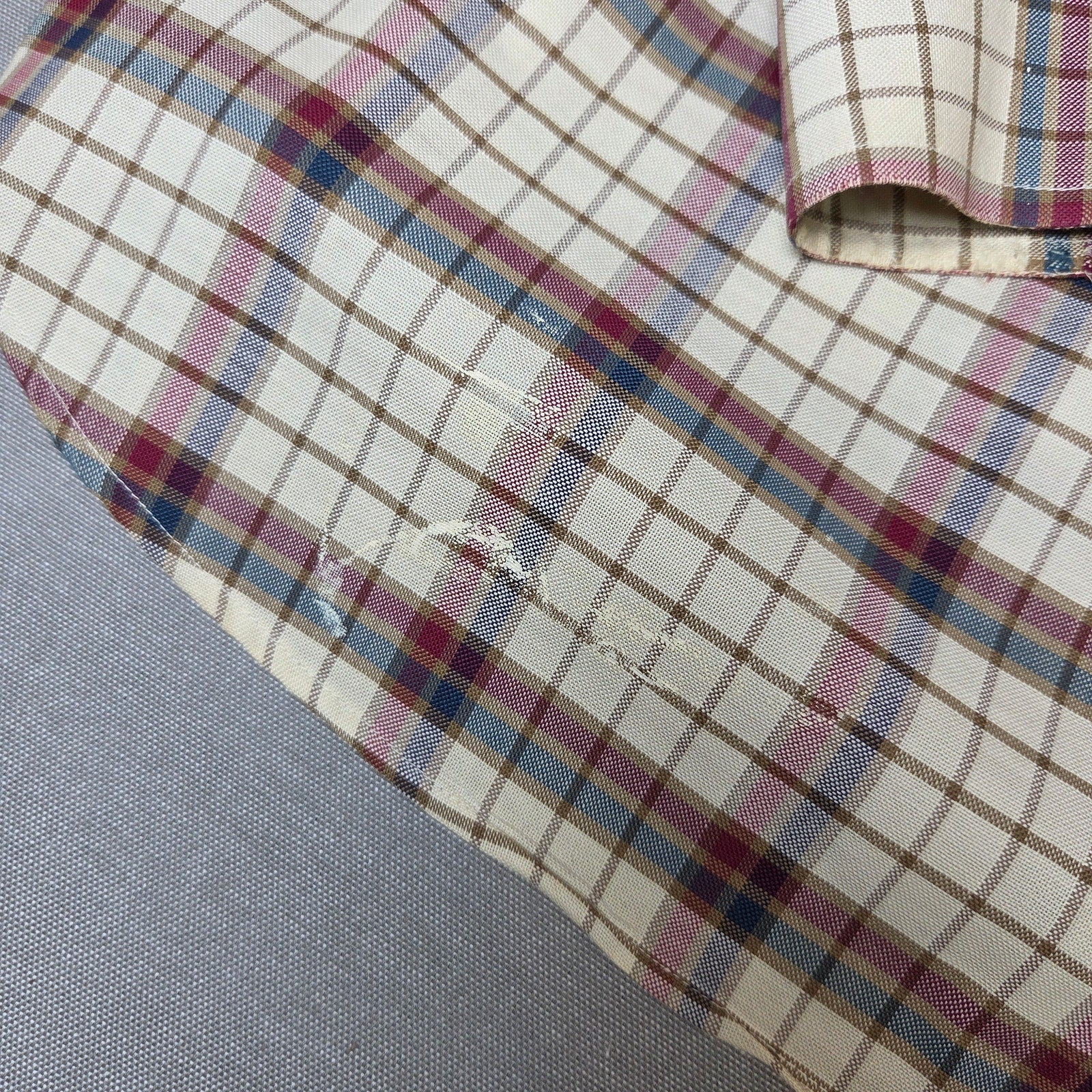 Dockers Mens XL Plaid Long Sleeve Button Down Cotton Shirt Wrinkle Free