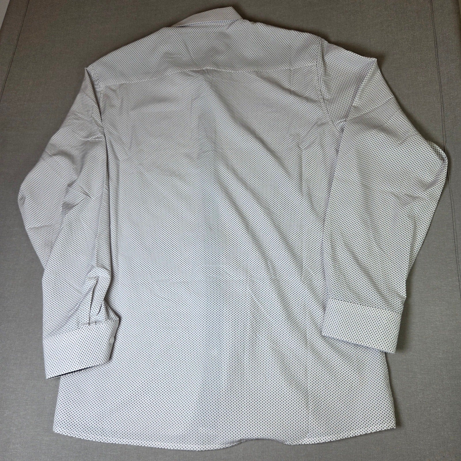 Tom Baine Performance Collection Shirt XL Slim Fit Polka Dot Button Front NWT
