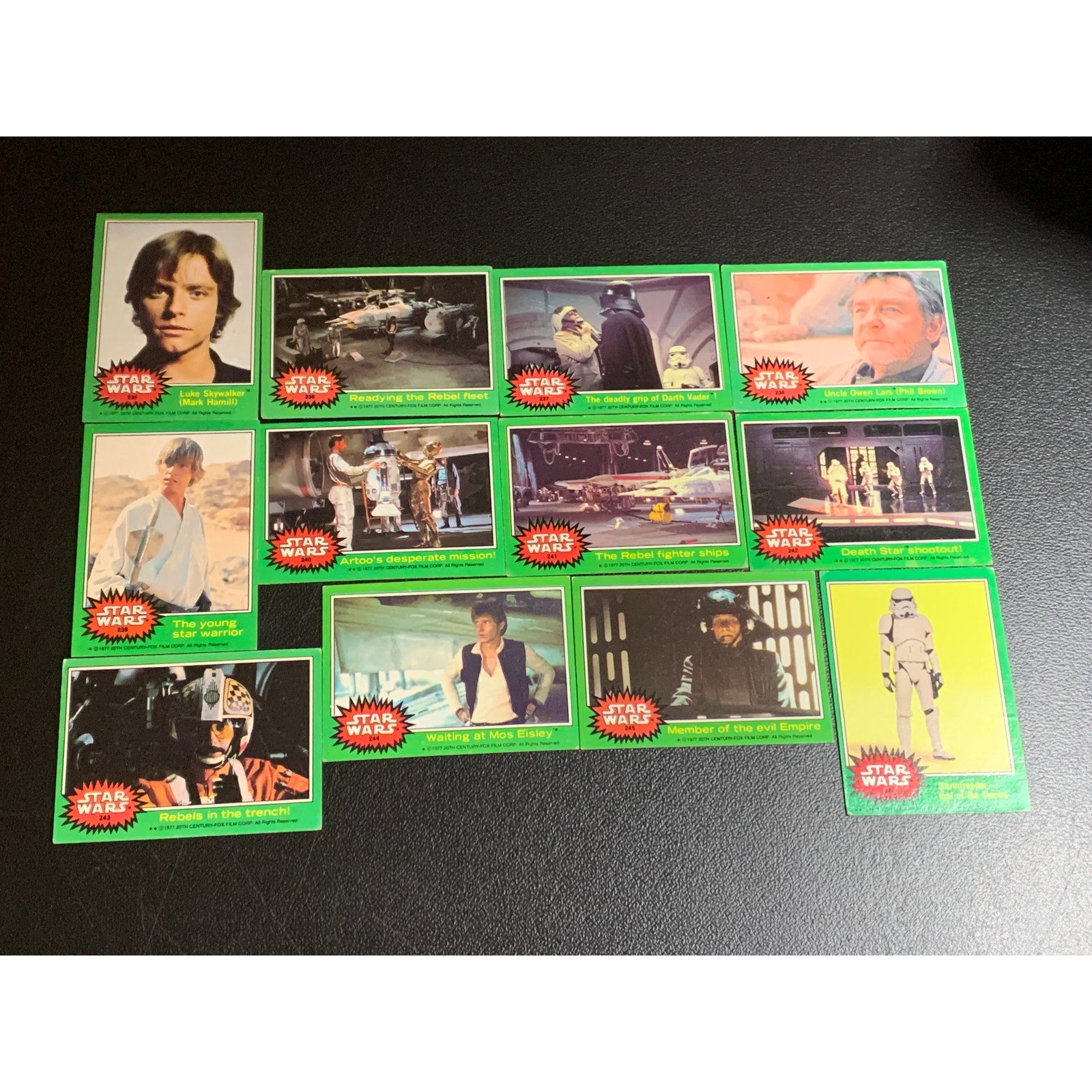 Star Wars 1978 Series 4 (B) Complete Card & Sticker Set Very Good Condition