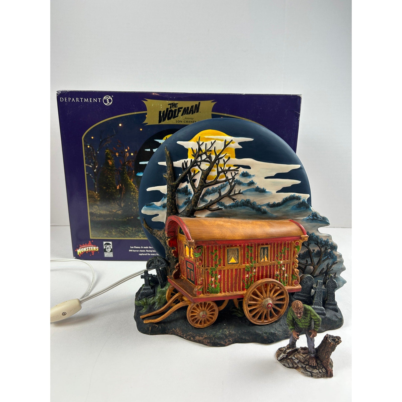 Department 56 The Wolf Man’s Curse 59304 — Lighted Universal Monster Display