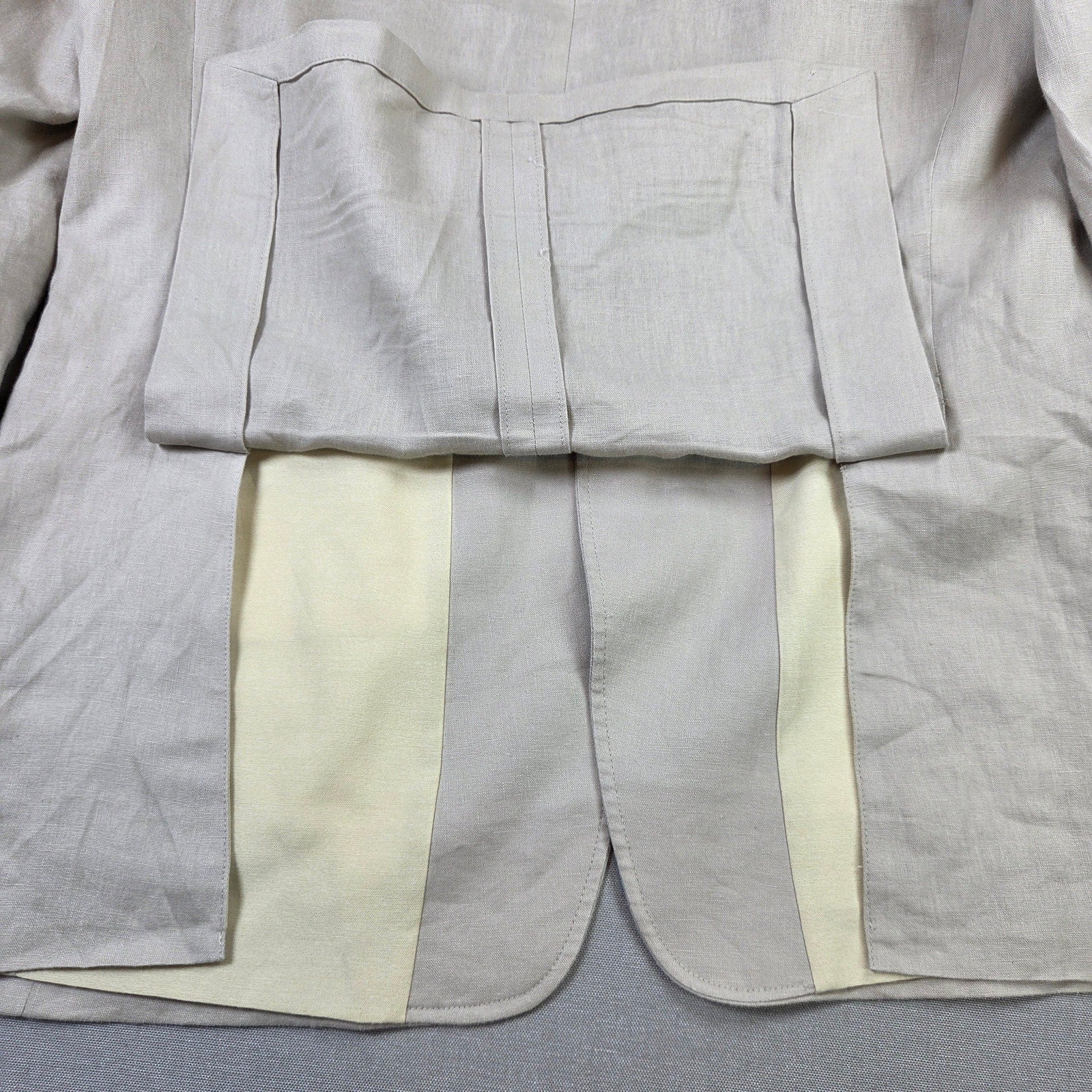 Lauren Ralph Lauren Mens Linen Blazer 44XL Tan Sport Coat 2 Button Jacket
