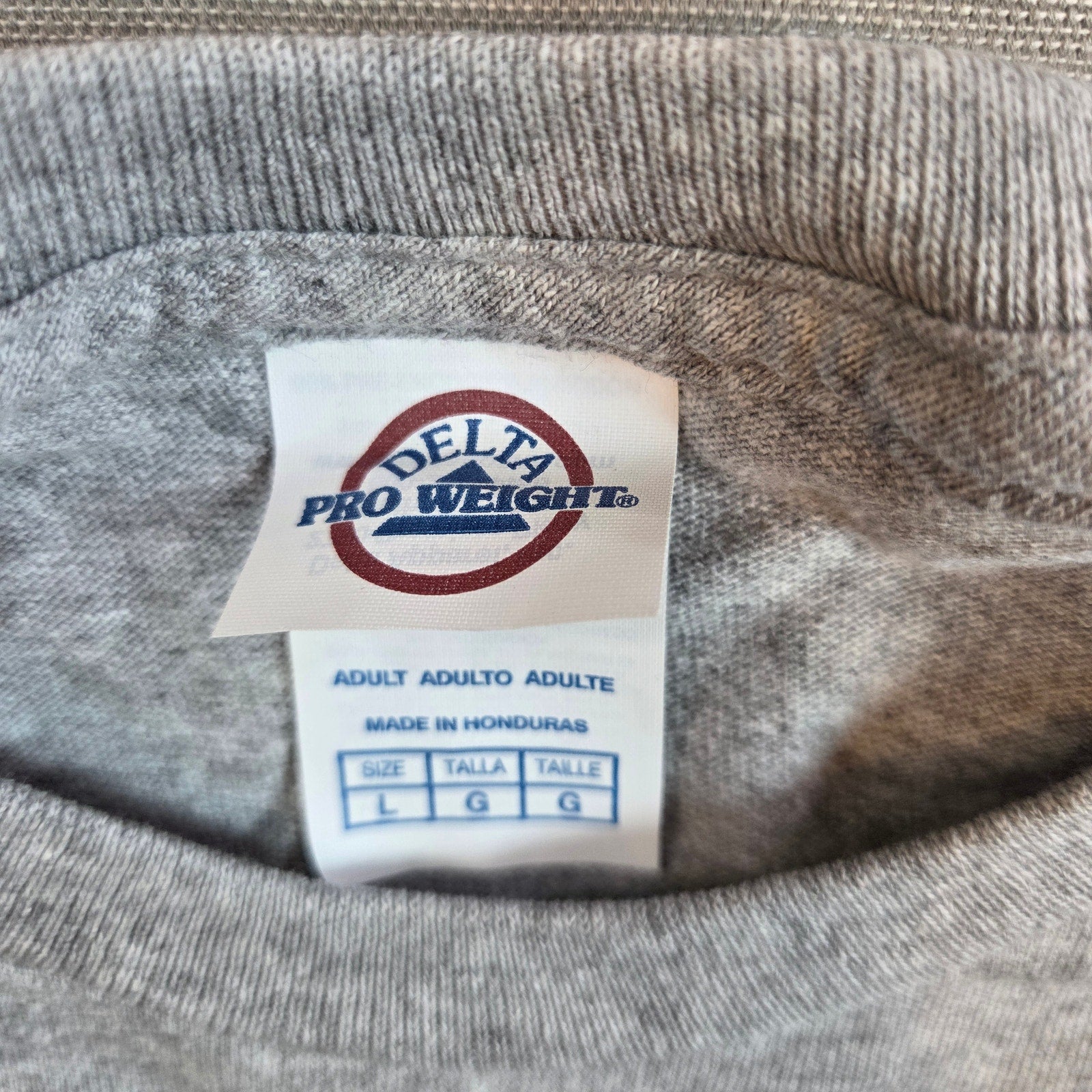 Panini NFL Player of the Day 2013 Promo Tee Shirt Gray Delta Pro Weight L