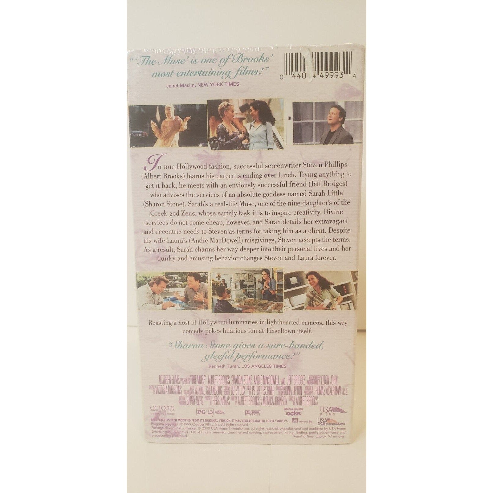 The Muse VHS New Sealed 1999 Albert Brooks, Sharon Stone, Andie MacDowell