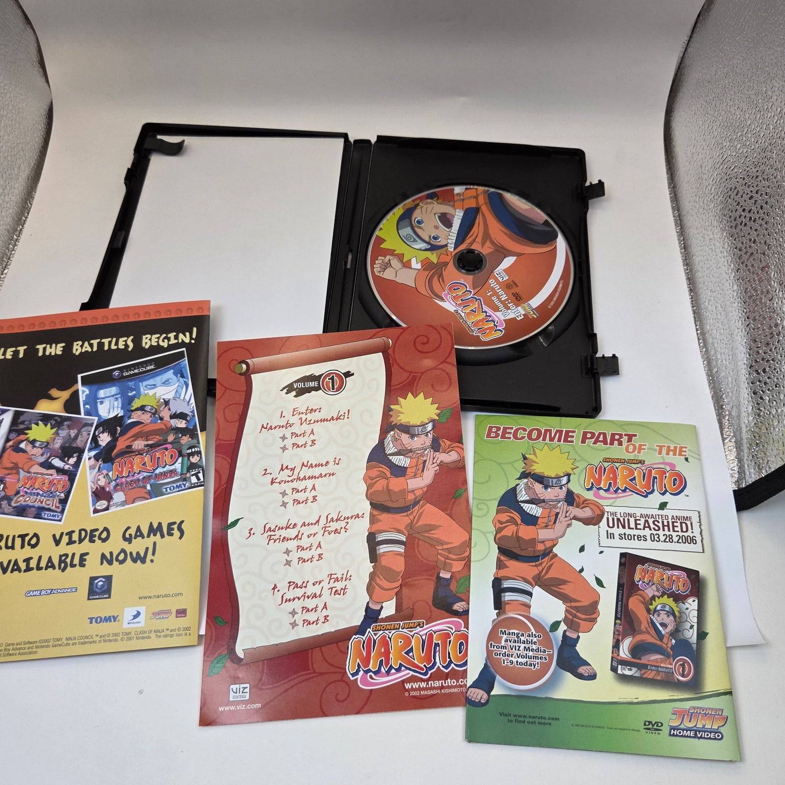 Naruto DVD Lot Enter Naruto Vol 1 Movie Ninja Clash Land of Snow Poster
