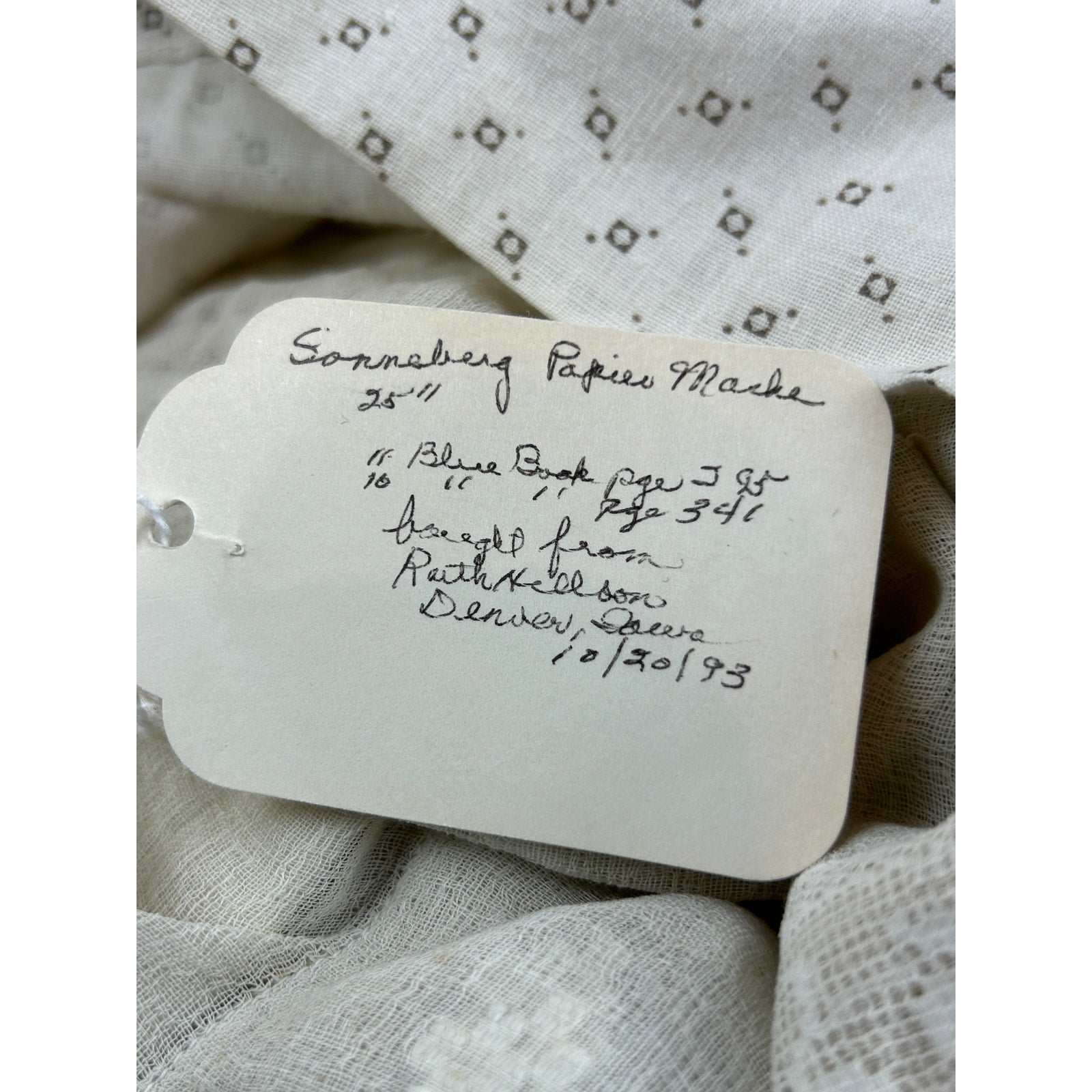 Antique Sonneberg-type Papier Mâché Doll 25in Closed Mouth Cloth Body