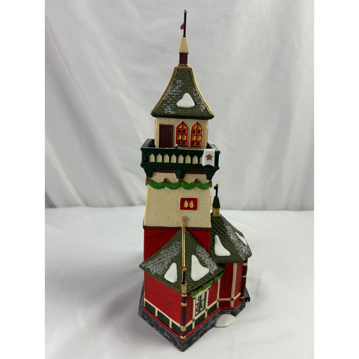 Dept 56 North Pole Santa's Lookout Tower 56294 Retired Lighted Building Box