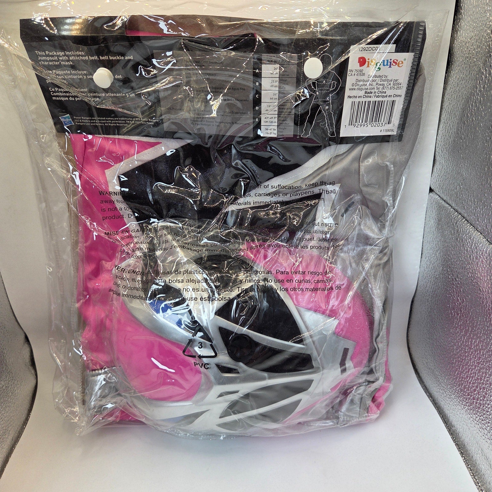 Power Rangers Dino Fury Pink Ranger Kids Deluxe Costume Disguise 4-6