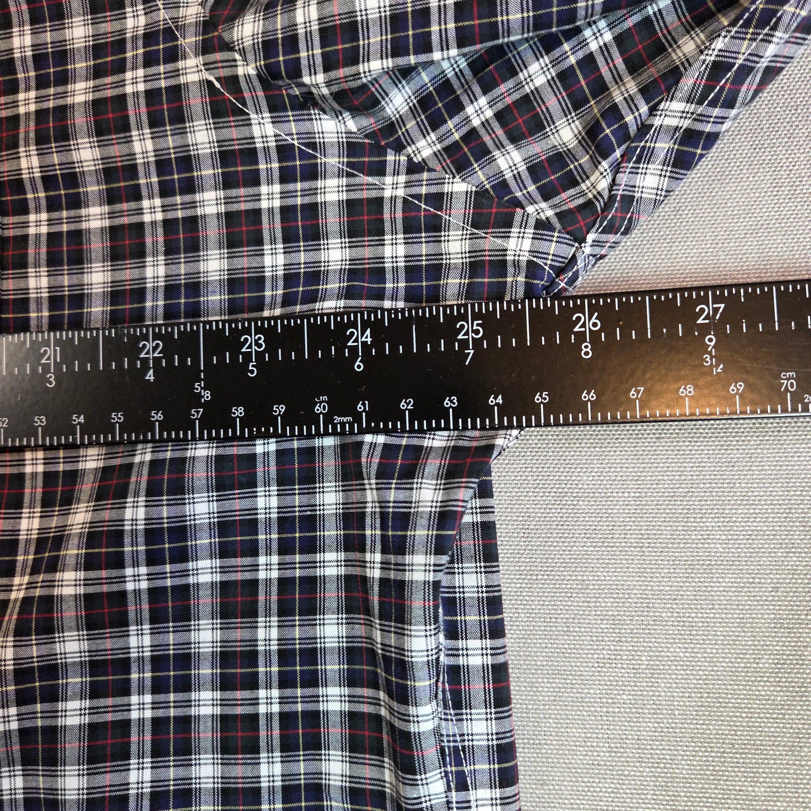 Lauren Ralph Lauren Classic Fit Non Iron Plaid Shirt 17 34/35 Cotton