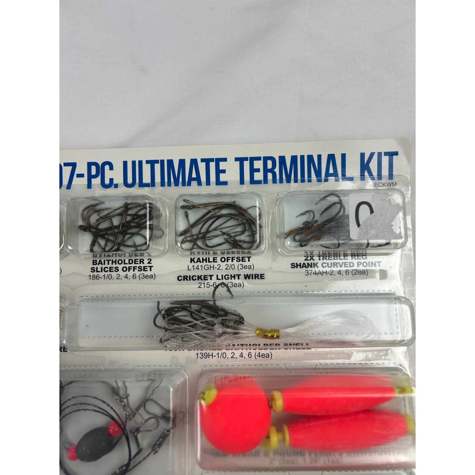 Eagle Claw 207 Piece Ultimate Terminal Tackle Kit Fishing Hooks Sinkers