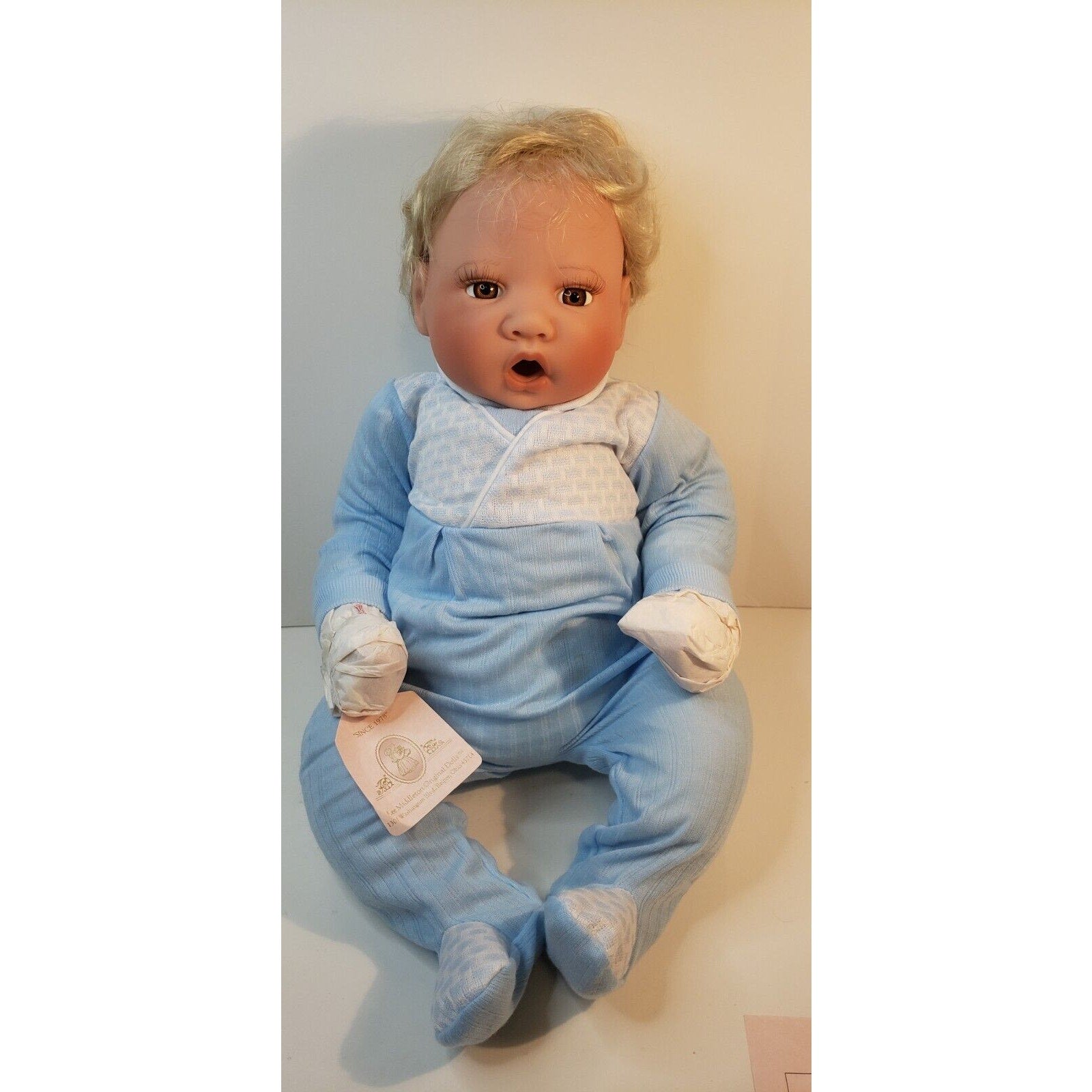 Lee Middleton Honey Love Awake Boy Doll 1997 NIB LE /2000 COA Answered Prayer
