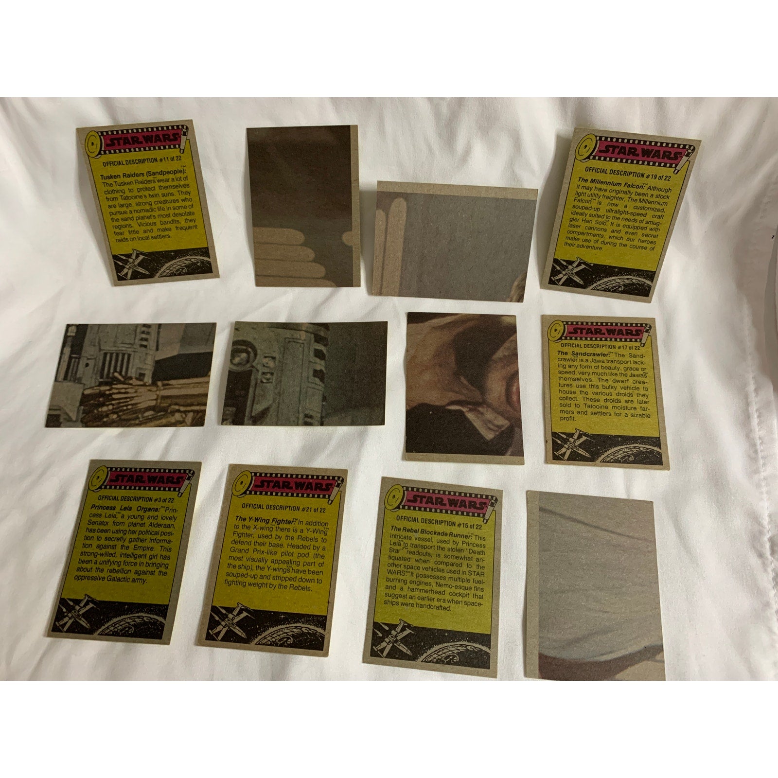1977 Topps Star Wars Series 3 Yellow Border Complete 66 Card Set #133-198