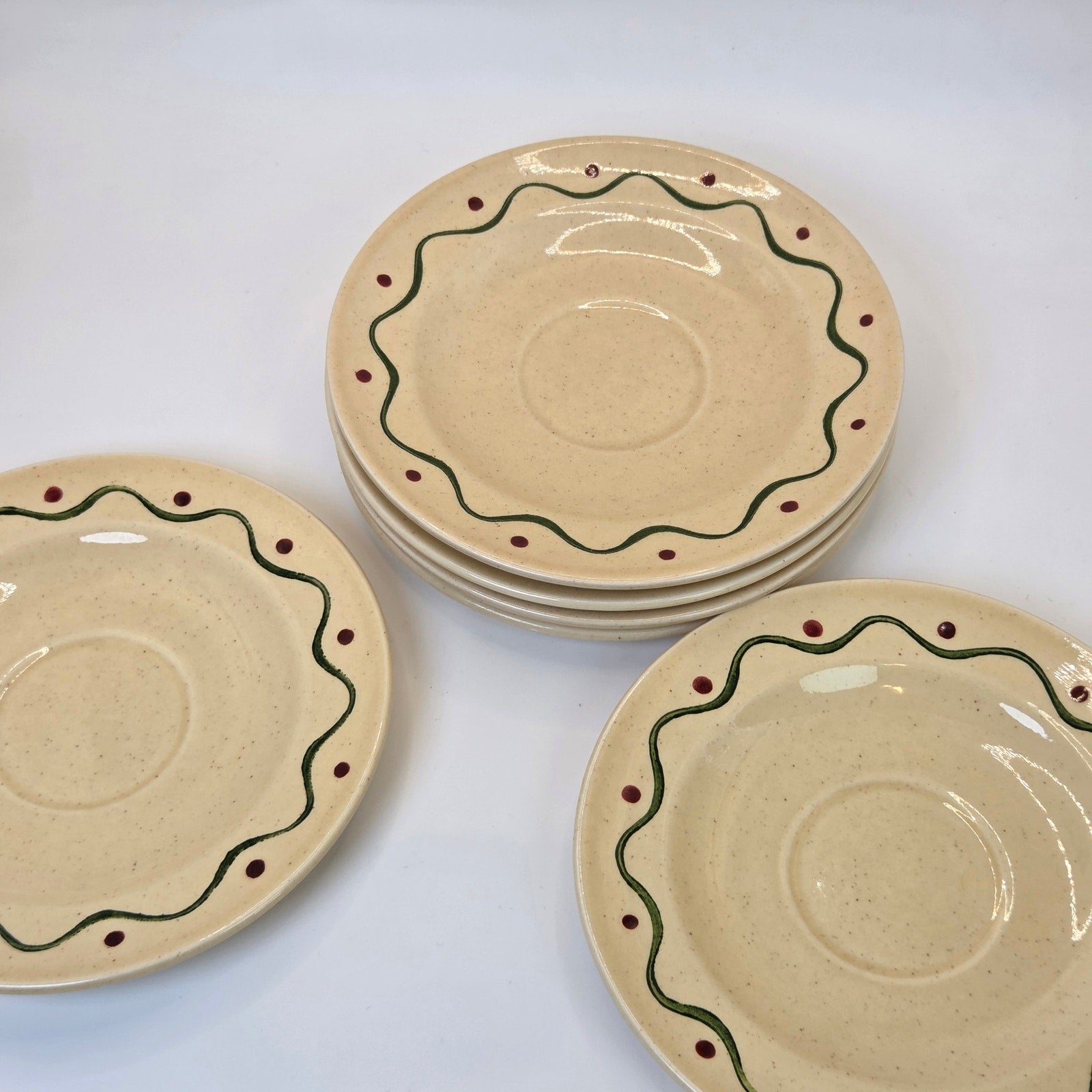 Metlox Poppytrail California Provincial Saucer Plates Set of 6 Vintage