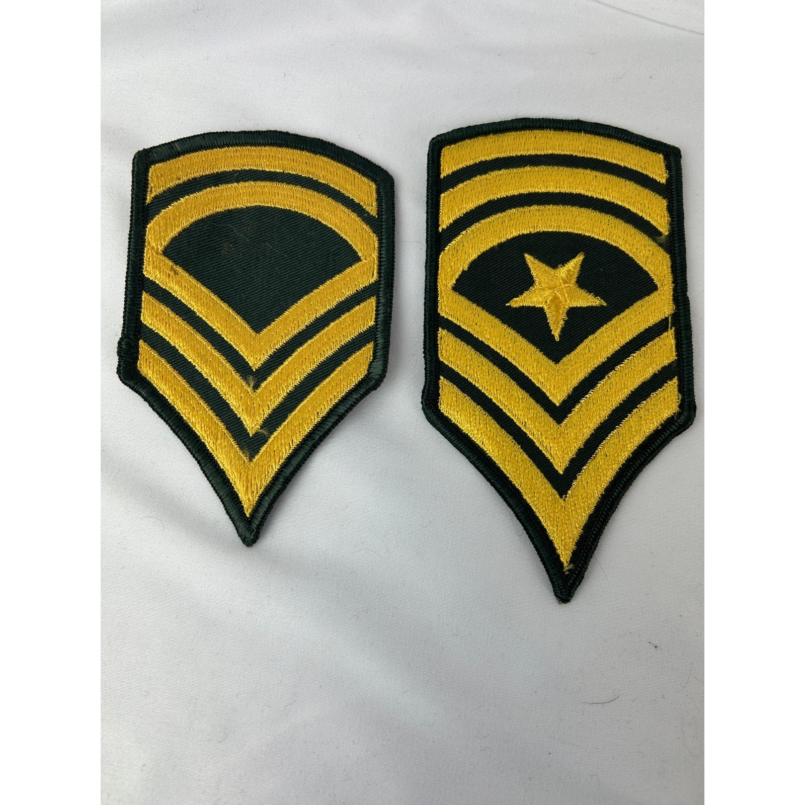 Vintage Military Chevron Patch Lot Eagle Rank Insignia 7pc