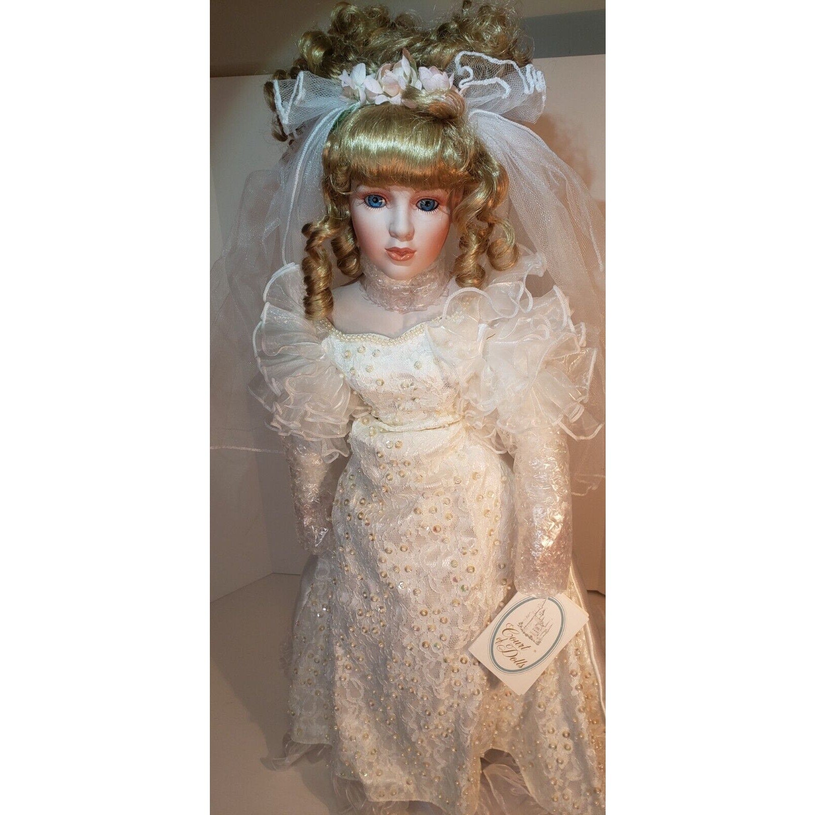 Court of Dolls Stephanie Bride 26" Porcelain Doll LE 483/3000 COA No Box READ