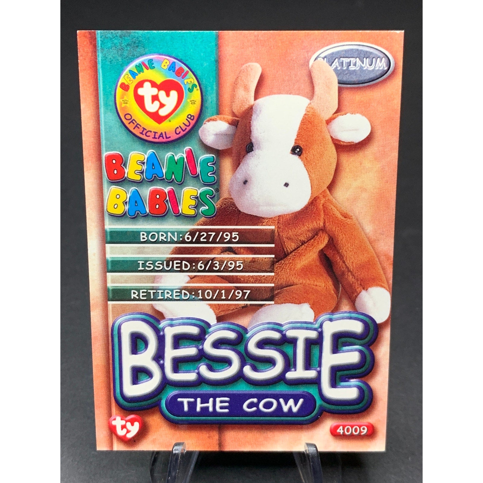 1999 Topps Ty Beanie Babies Platinum Horizontal Edition Cards Lot of 8