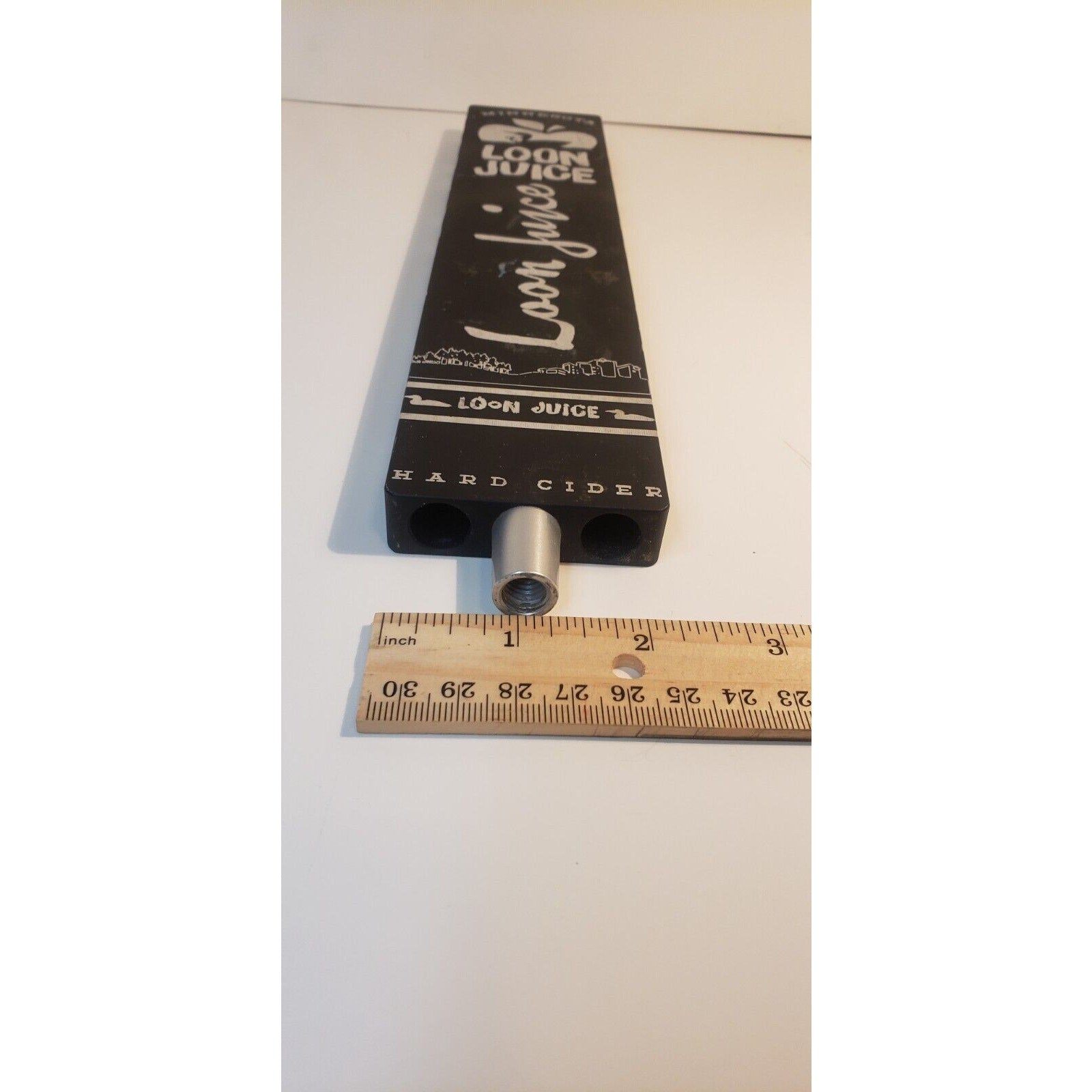 Loon Juice Minnesota Hard Cider Metal Beer Tap Handle 11.75”