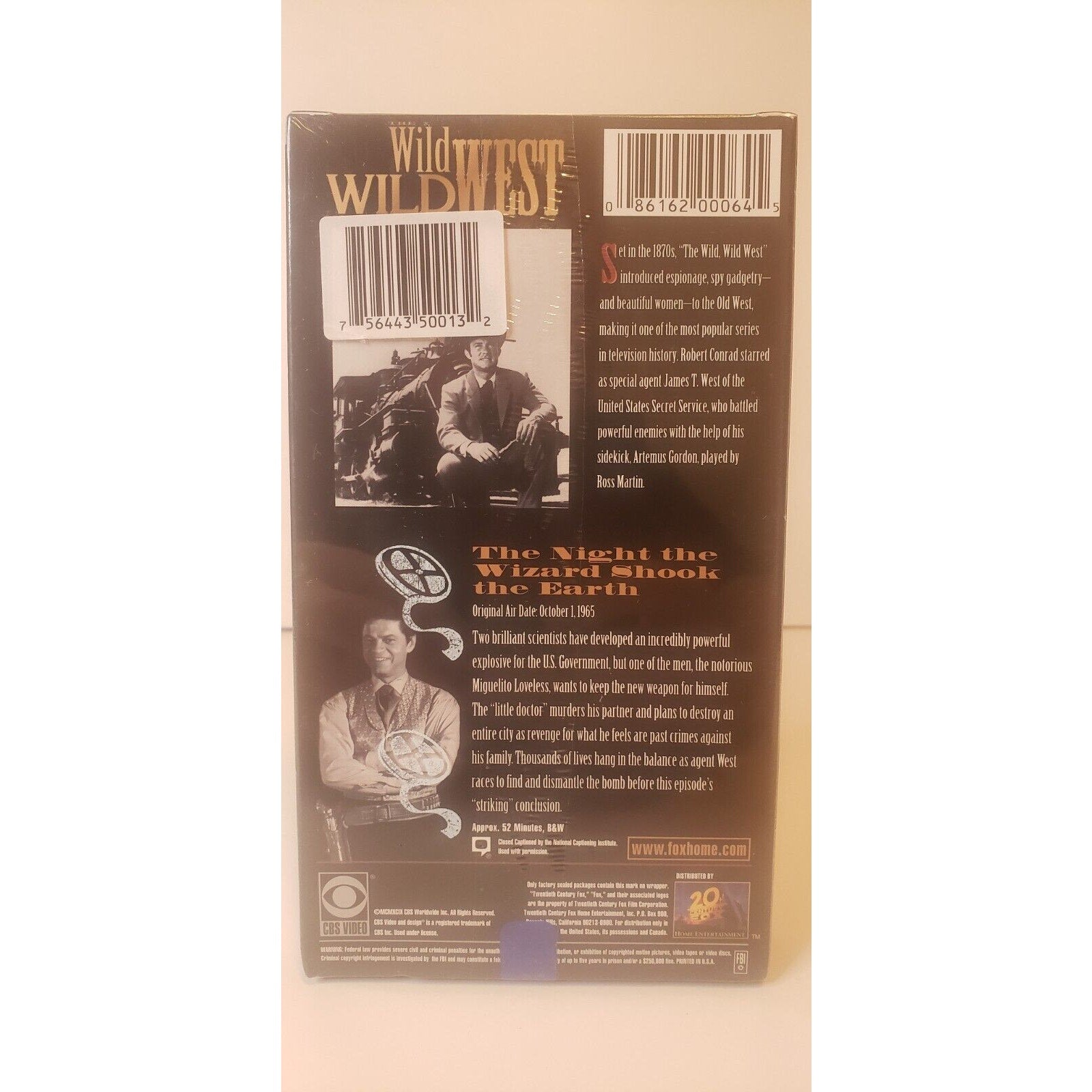 The Wild Wild West Vol. 2 VHS New Sealed - The Night the Wizard Shook the Earth