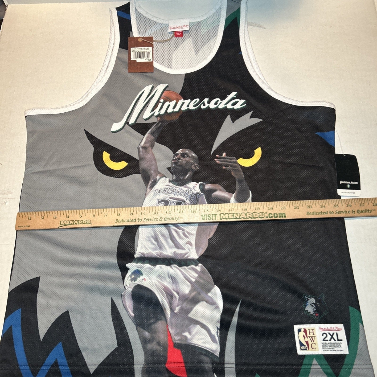 Kevin Garnett Timberwolves Mitchell & Ness NBA Sublimated Player Tank Size 2XL