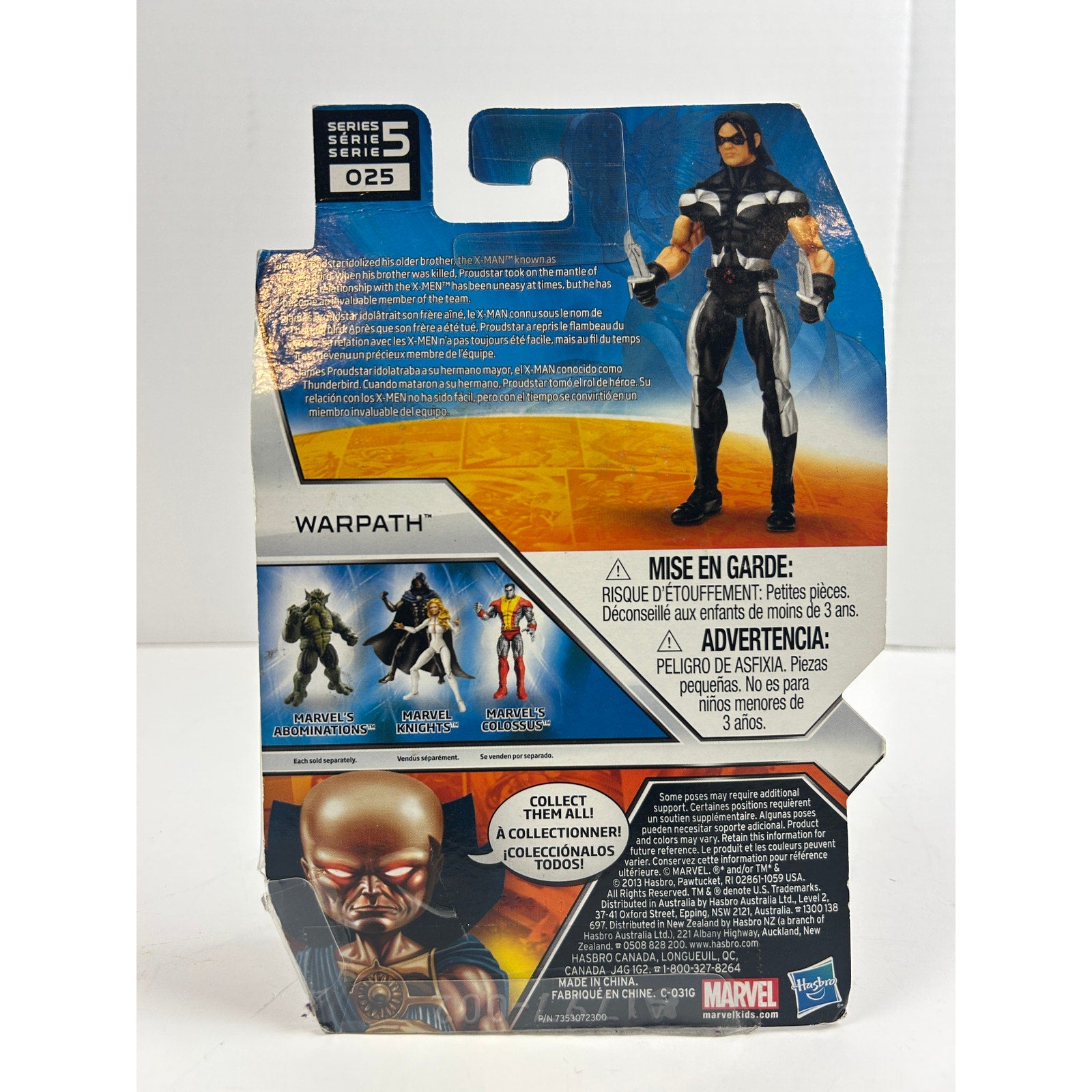 Hasbro Marvel Universe Series 5 #025 Warpath 3.75″ Action Figure - MISB