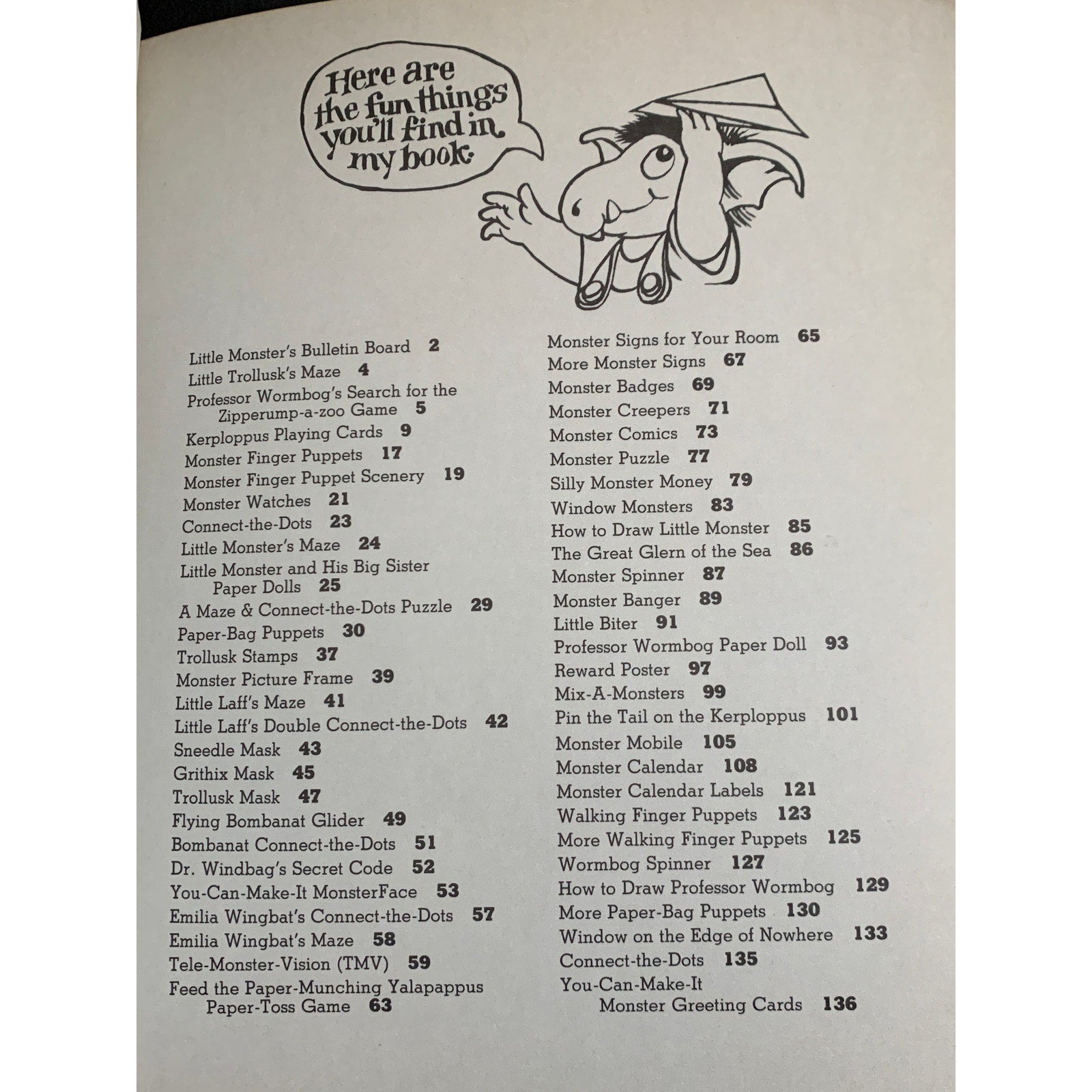 1978 Mercer Mayer Little Monster’s You-Can-Make-It Golden Activity Book