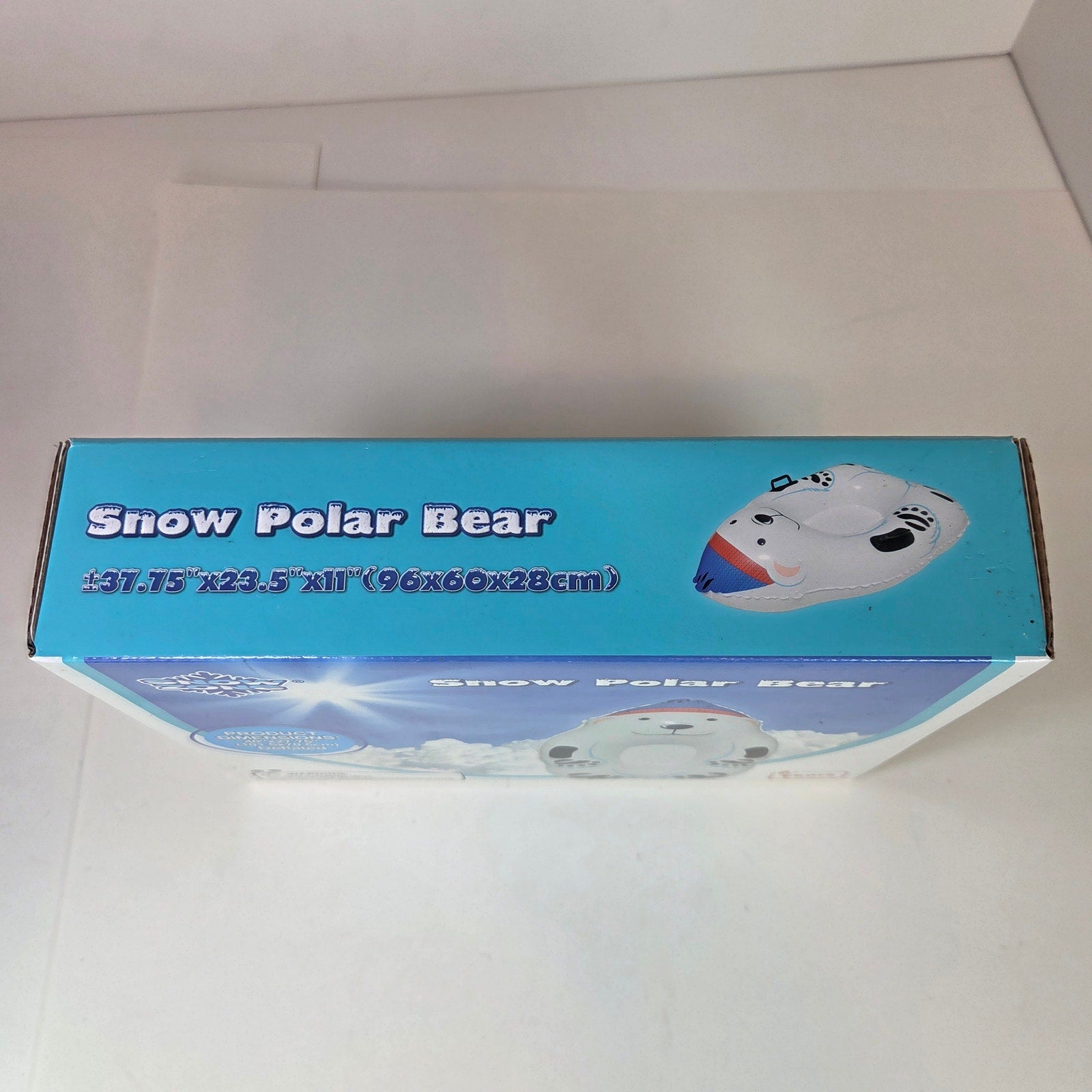 Snow Zone Snow Polar Bear Inflatable Snow Tube Sled 40" Kids Ages 6+ New Boxed