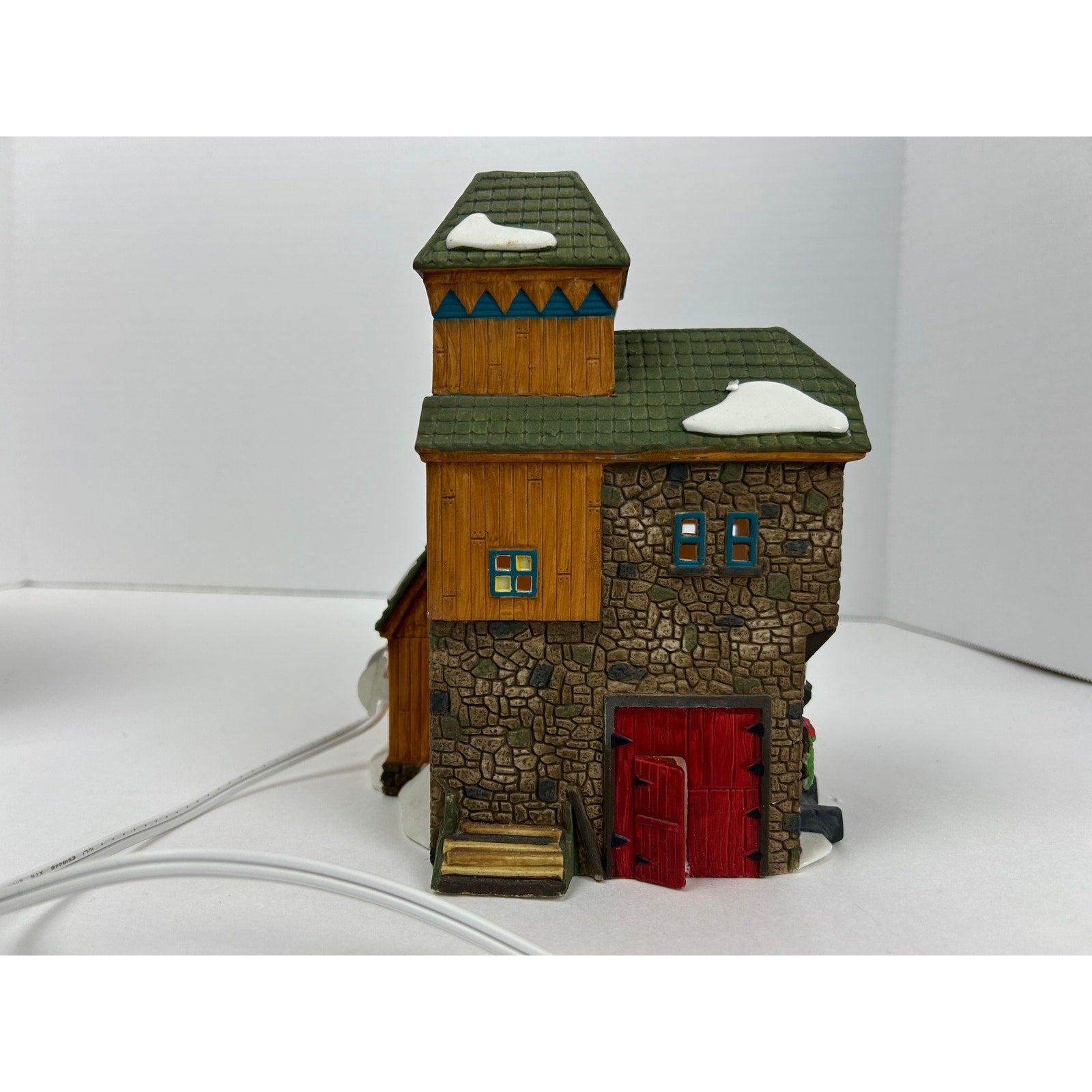 Department 56 New England Village McGrebe Cutters & Sleighs 1991 w Box Lighted