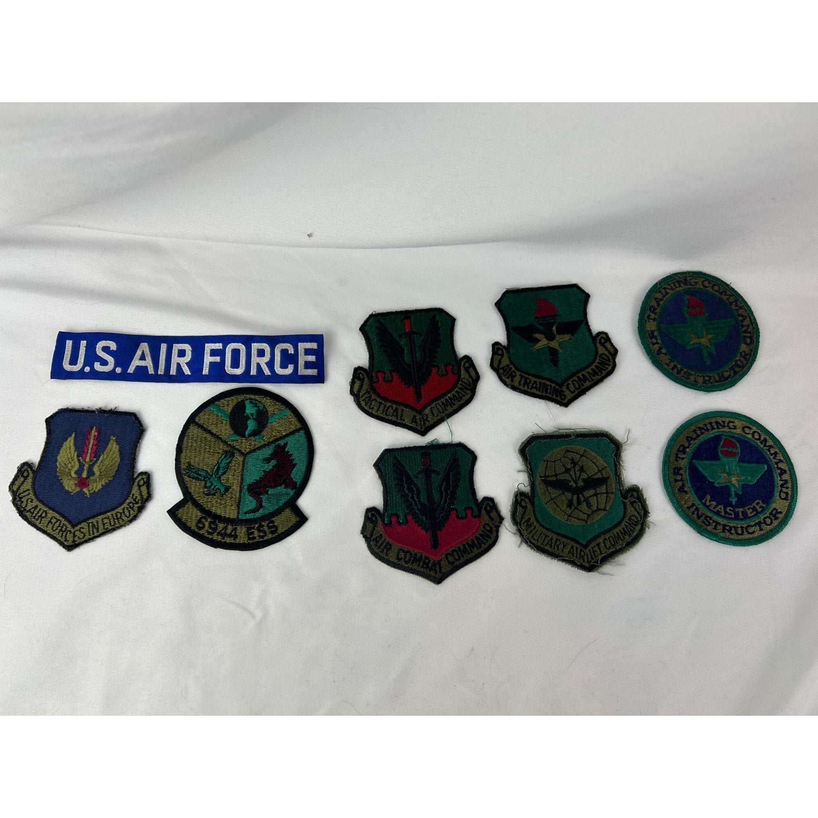 US Air Force Patch Lot SAC Tactical Air Command Cold War Era 10 pcs