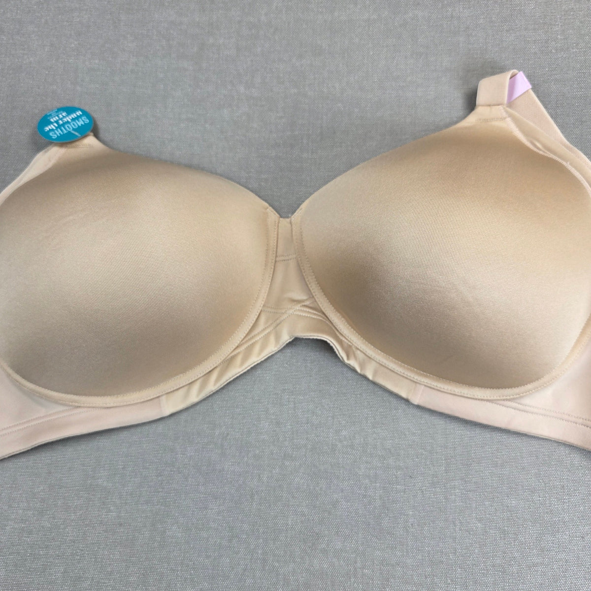 Vanity Fair Beauty Back Bra 38D Damask Neutral Wireless Full Coverage 71267 NWT