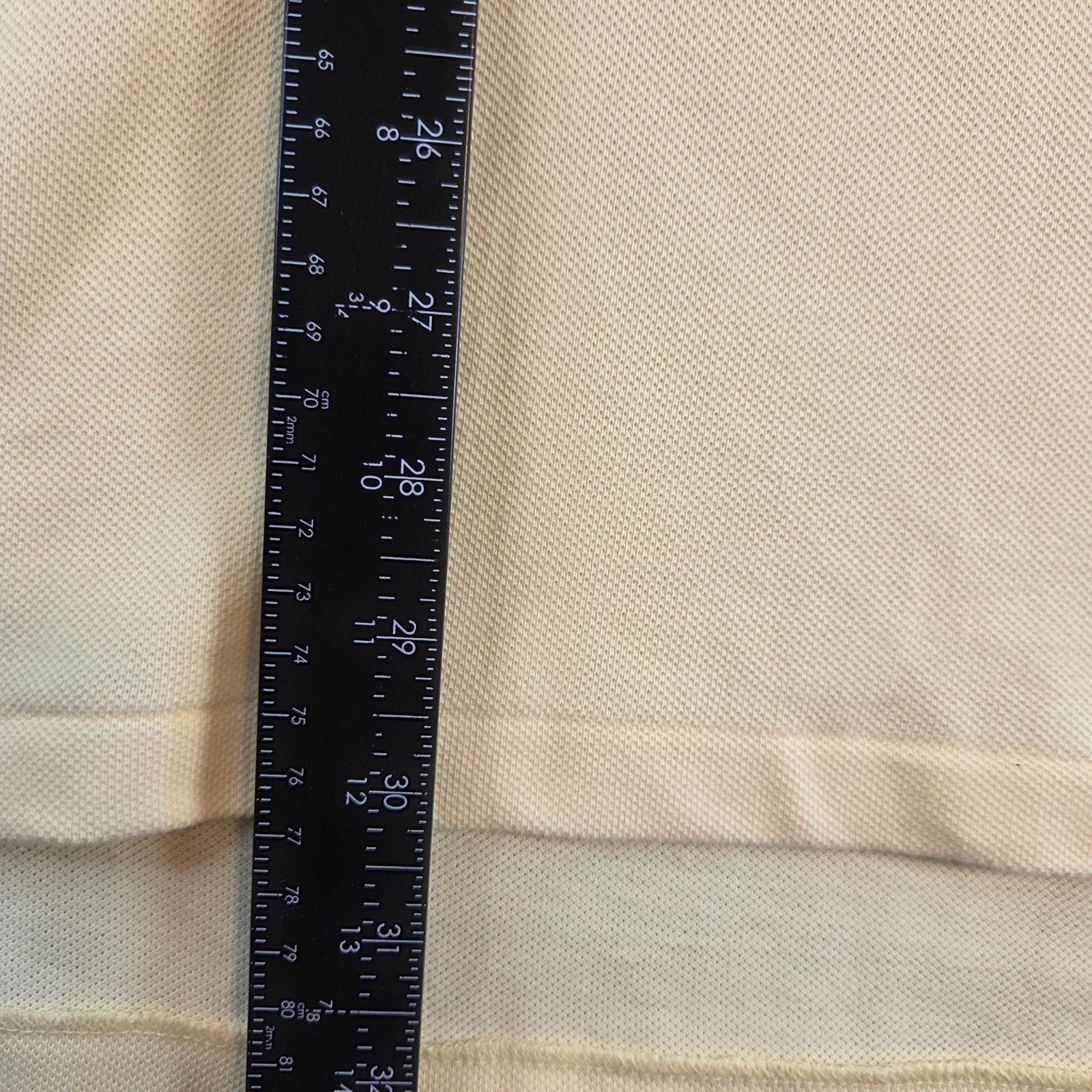 Ralph Lauren Polo Shirt L Yellow Cotton Short Sleeve Classic Pony Logo